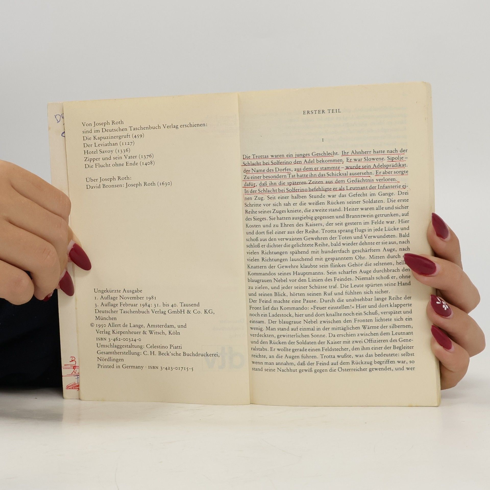 Joseph Roth Radetzkymarsch