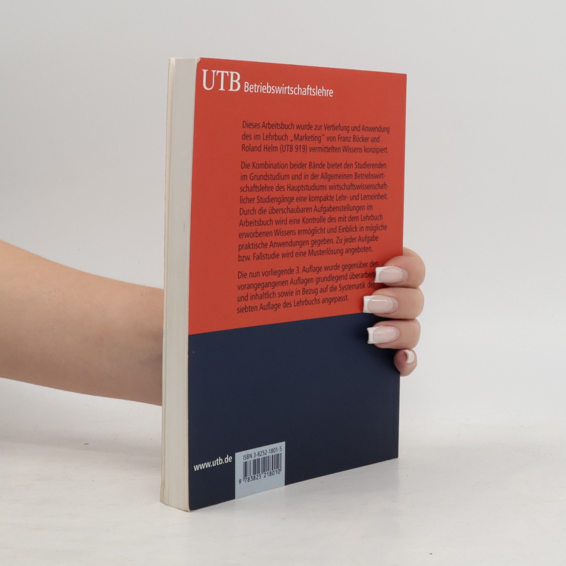 Andreas Böhme Marketing Arbeitsbuch für die Prüfungsvorbereitung. 3. Auflage