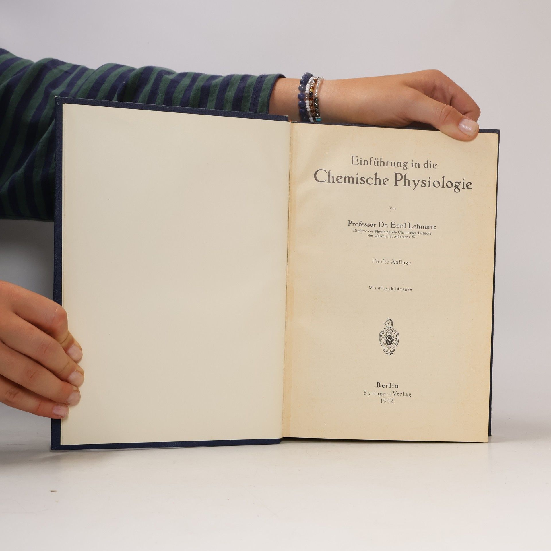 Emil Lehnartz Einführung in die chemische Physiologie
