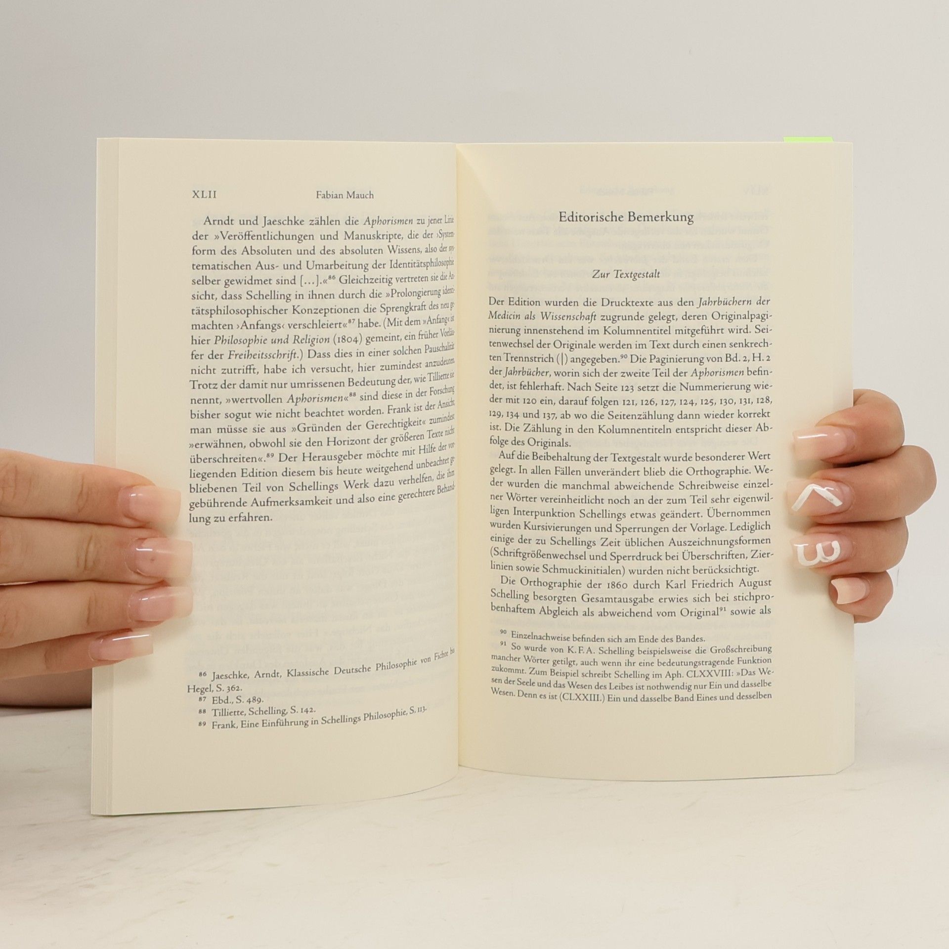 Fabian Mauch Philosophische Bibliothek - 713: Aphorismen über die Naturphilosophie