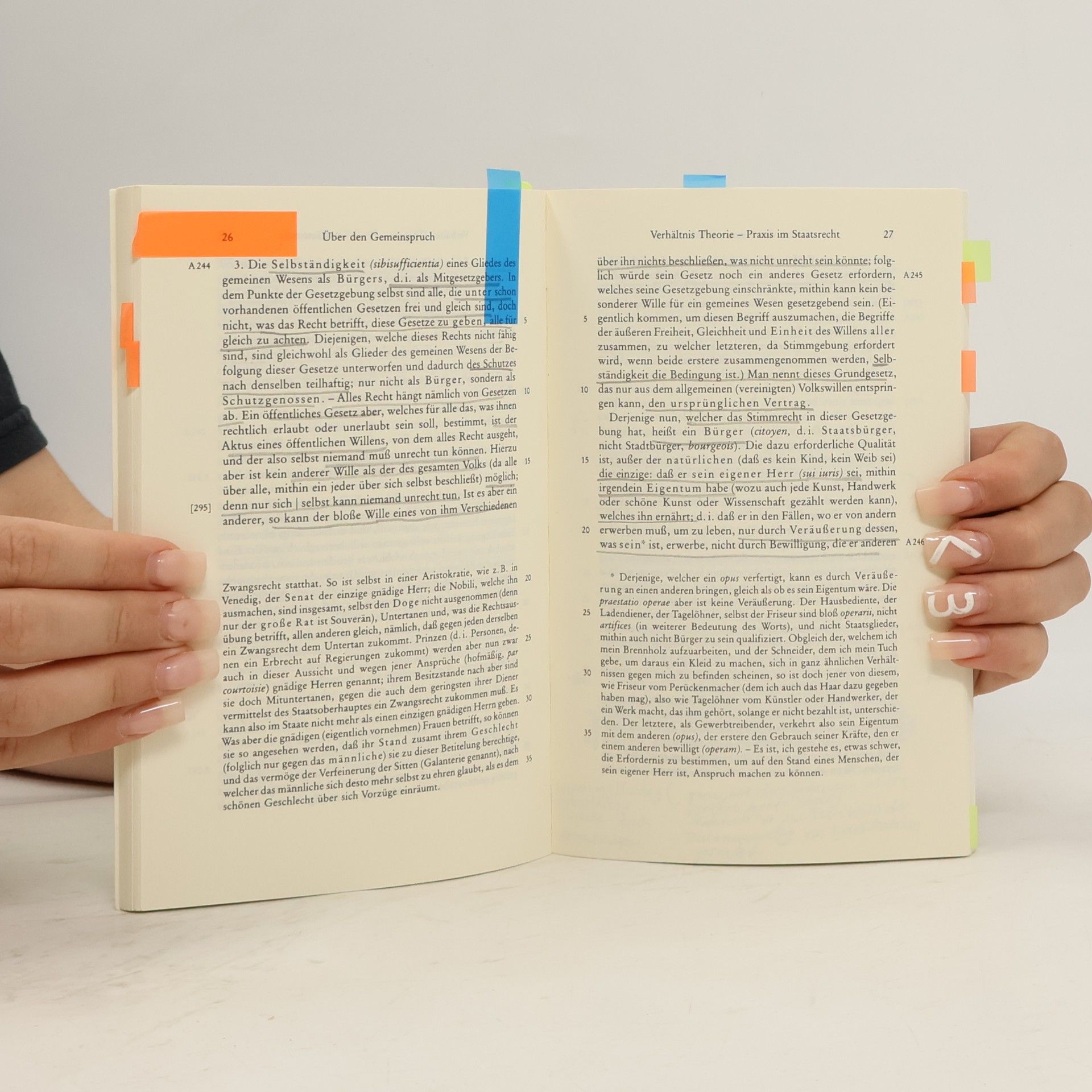 Immanuel Kant Philosophische Bibliothek - 443: Über den Gemeinspruch: Das mag in der Theorie richtig sein, taugt aber nicht für die Praxis