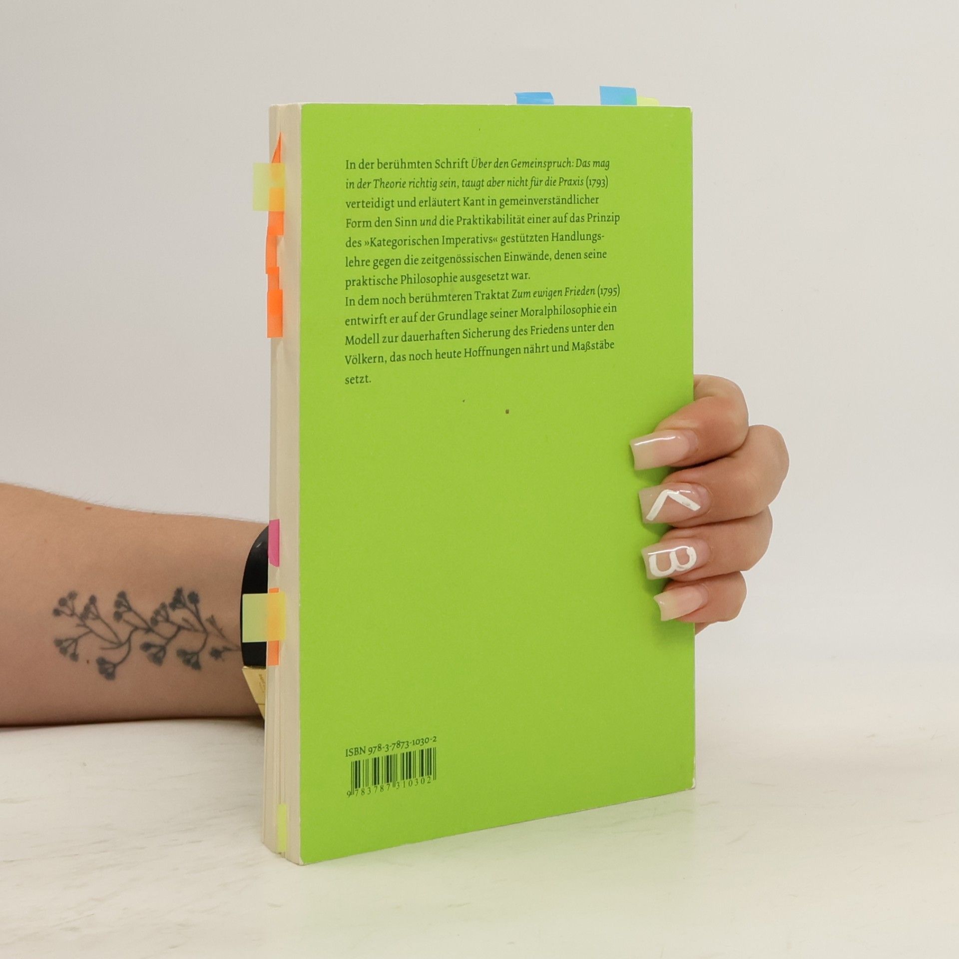Immanuel Kant Philosophische Bibliothek - 443: Über den Gemeinspruch: Das mag in der Theorie richtig sein, taugt aber nicht für die Praxis