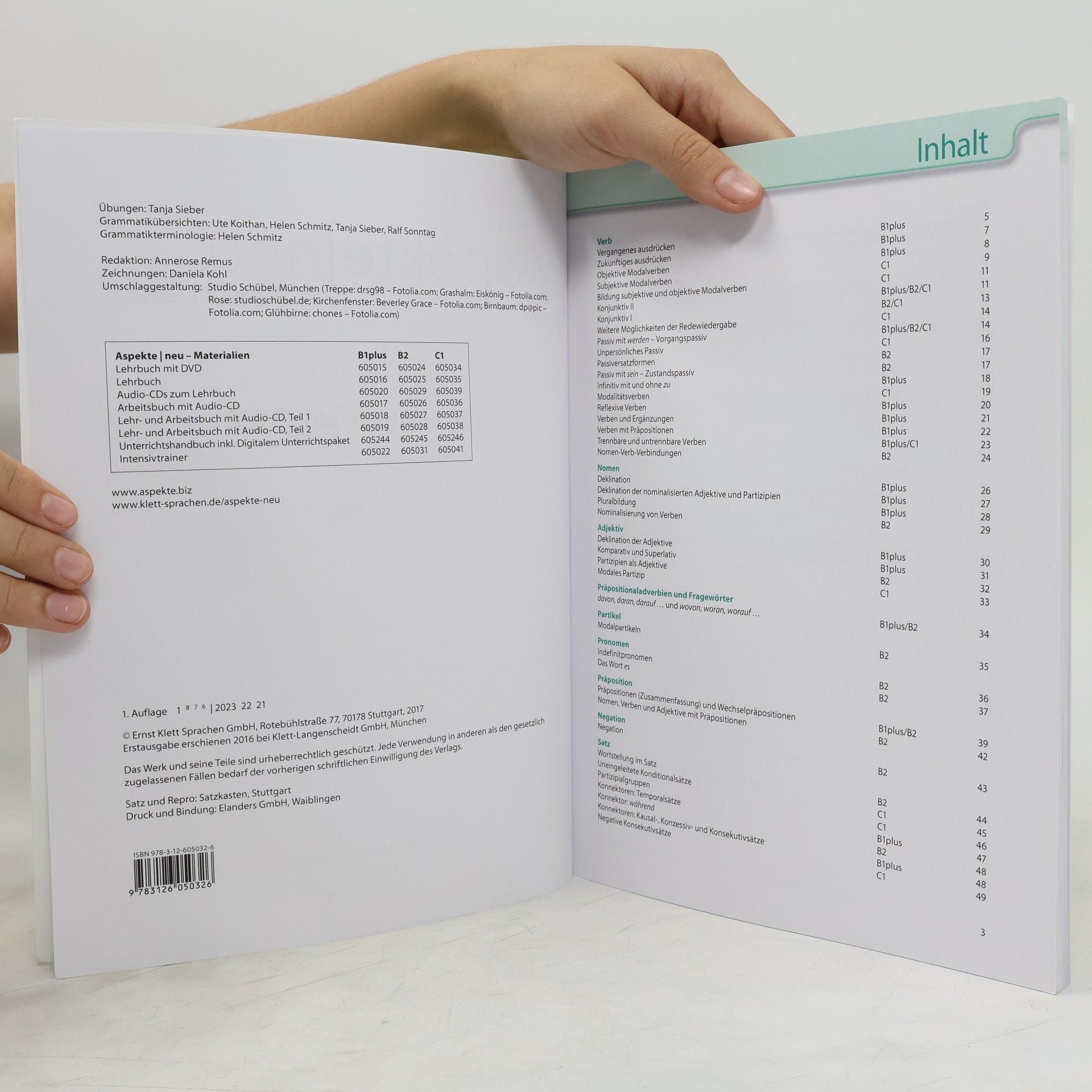 Tanja Sieber Aspekte neu : Mittelstufe Deutsch. Grammatik B1+ bis C1