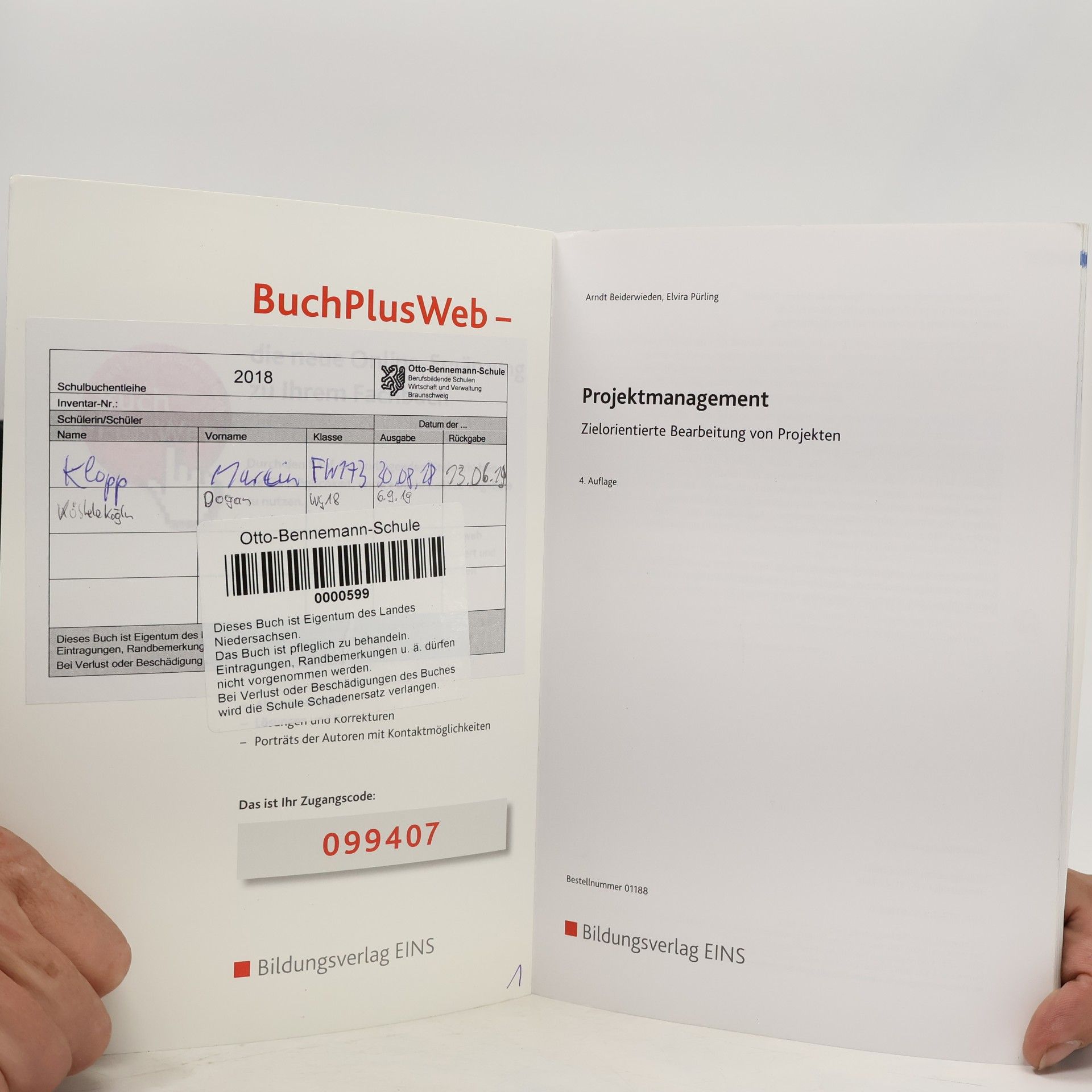 Arndt Beiderwieden Projektmanagement, Schülerband