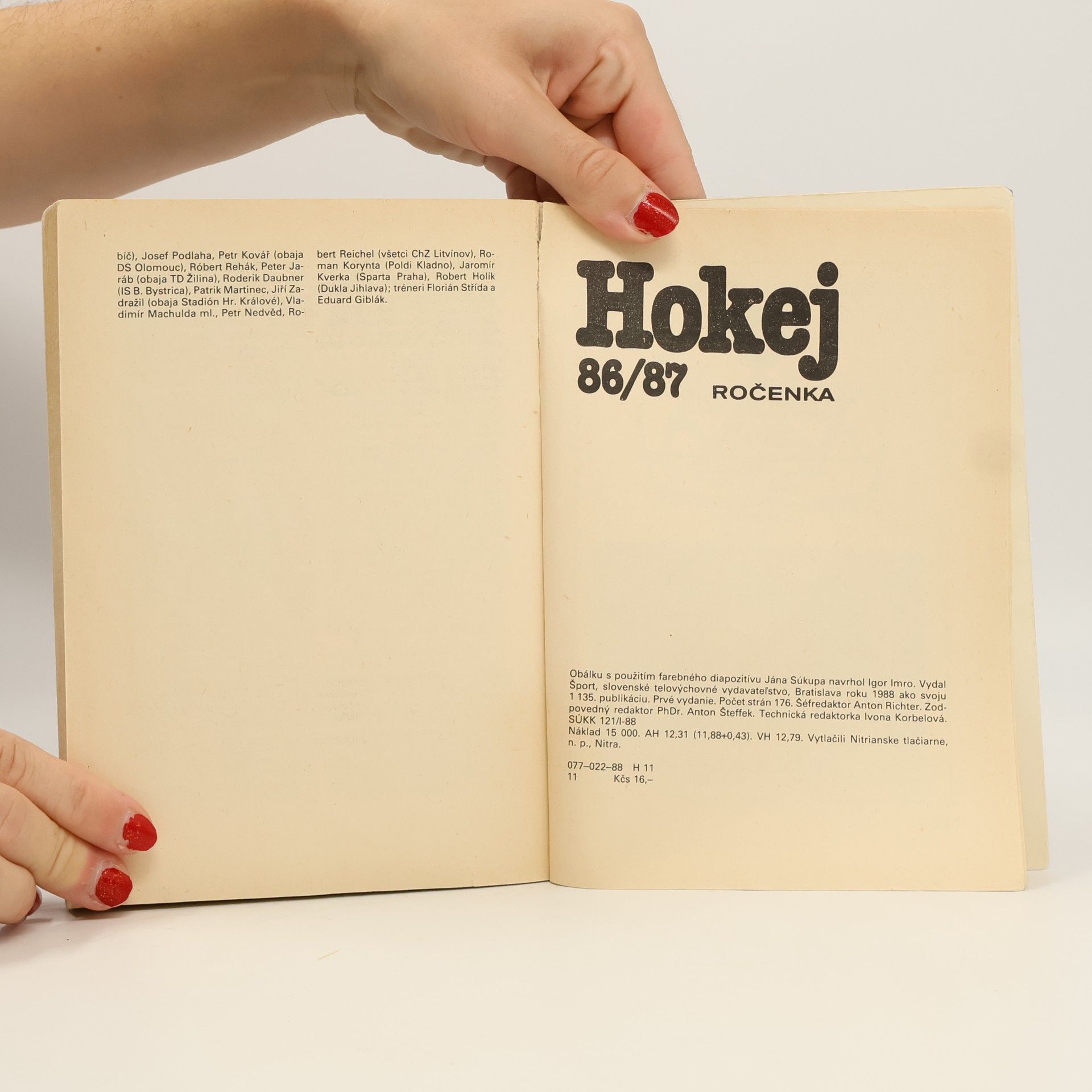 Various authors Hokej 86/87 Ročenka