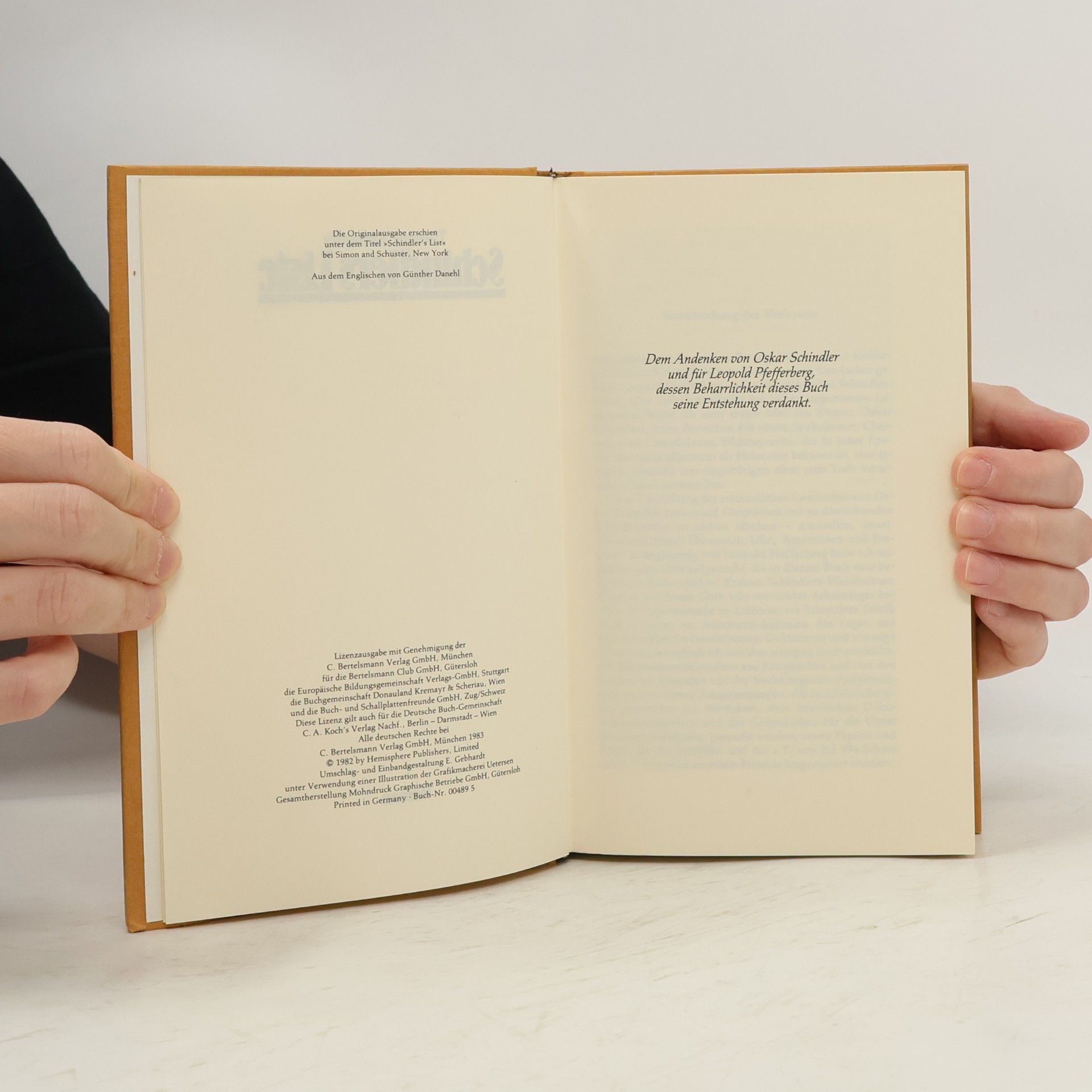 Thomas Keneally Schindlers Liste