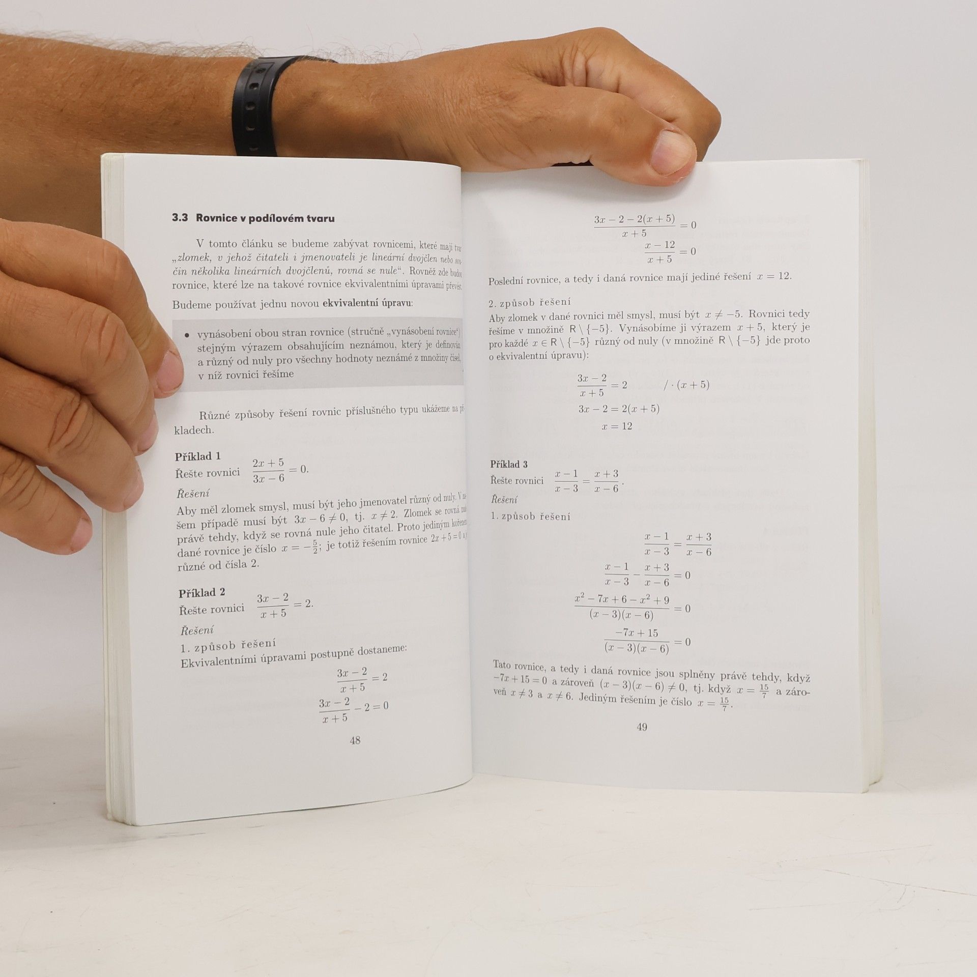 Jura Charvát Matematika pro gymnázia. Rovnice a nerovnice