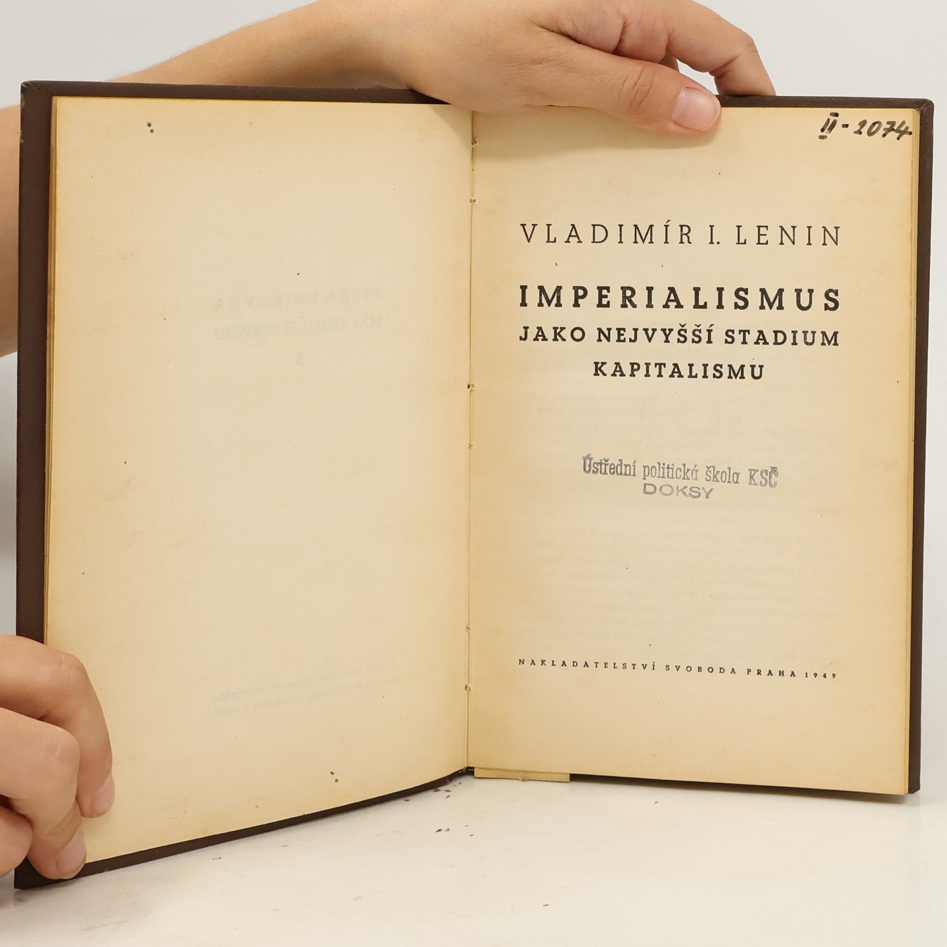 Vladimir Iljič Lenin Imperialismus jako nejvyšší stadium kapitalismu