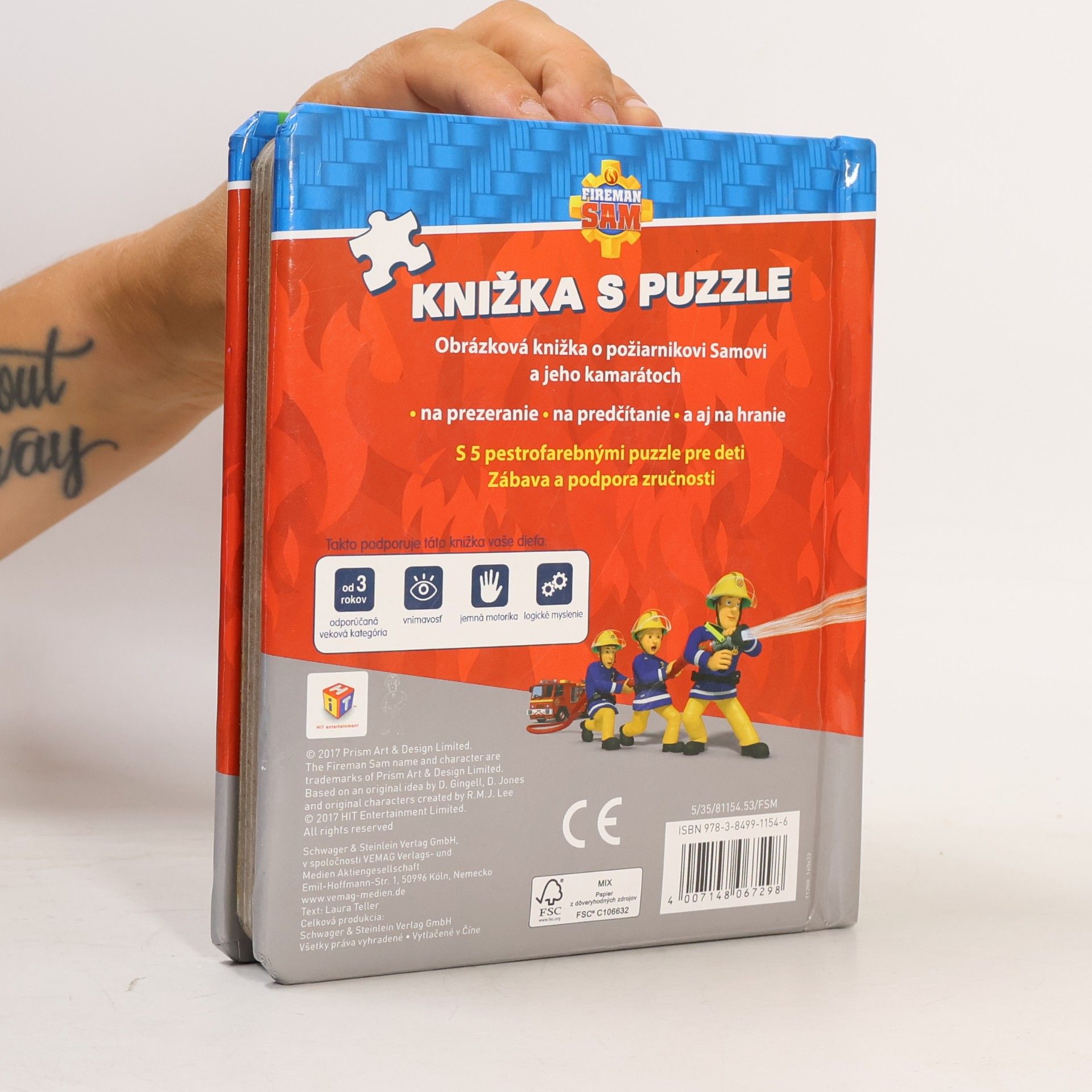 Kolektiv autorů Požárník Sam. Knížka s puzzle