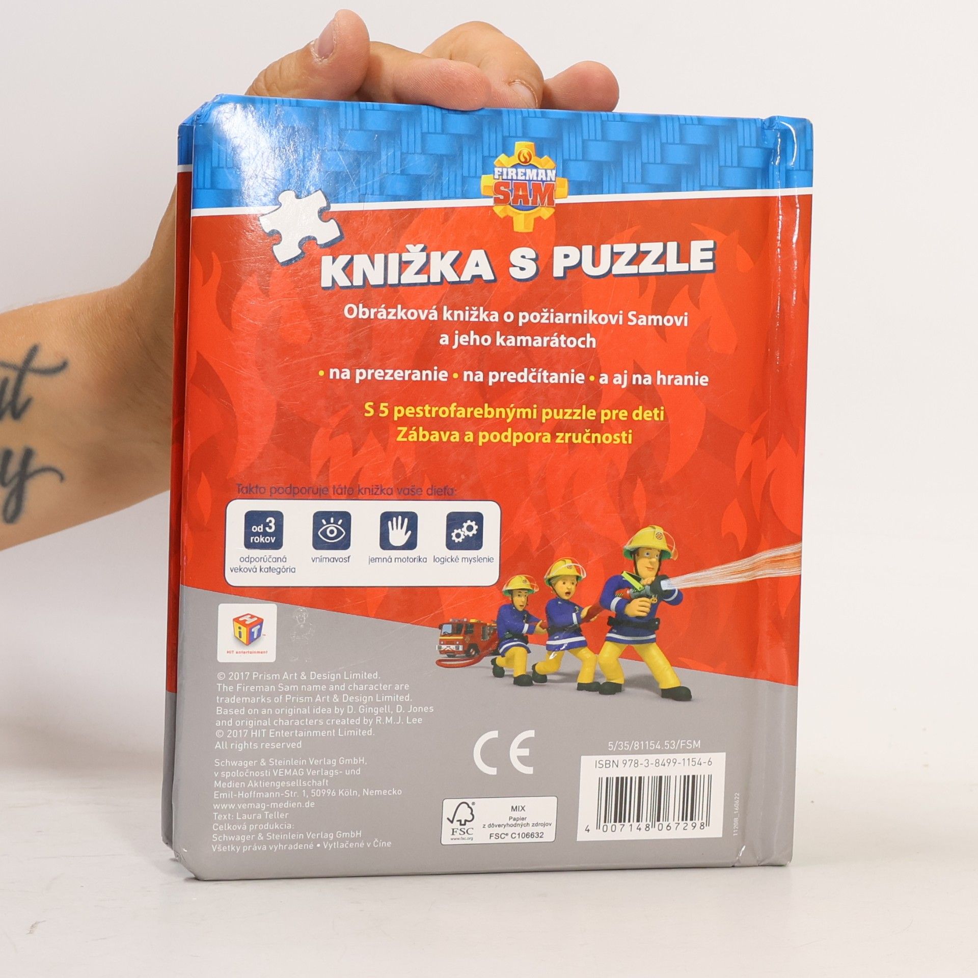Kolektiv autorů Požárník Sam. Knížka s puzzle