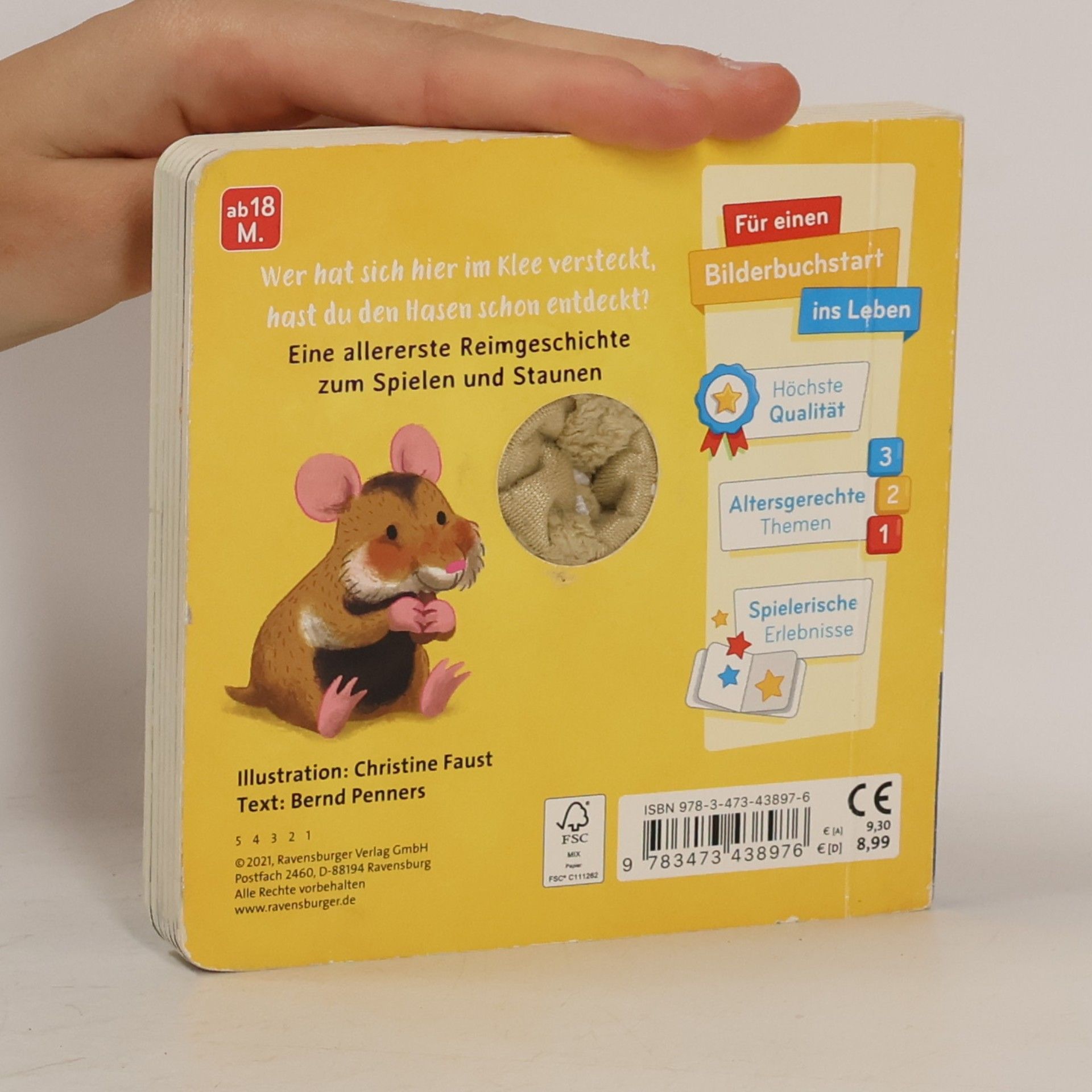 Bernd Penners Mein liebstes Fingerpuppenbuch: Hallo, kleiner Hase!