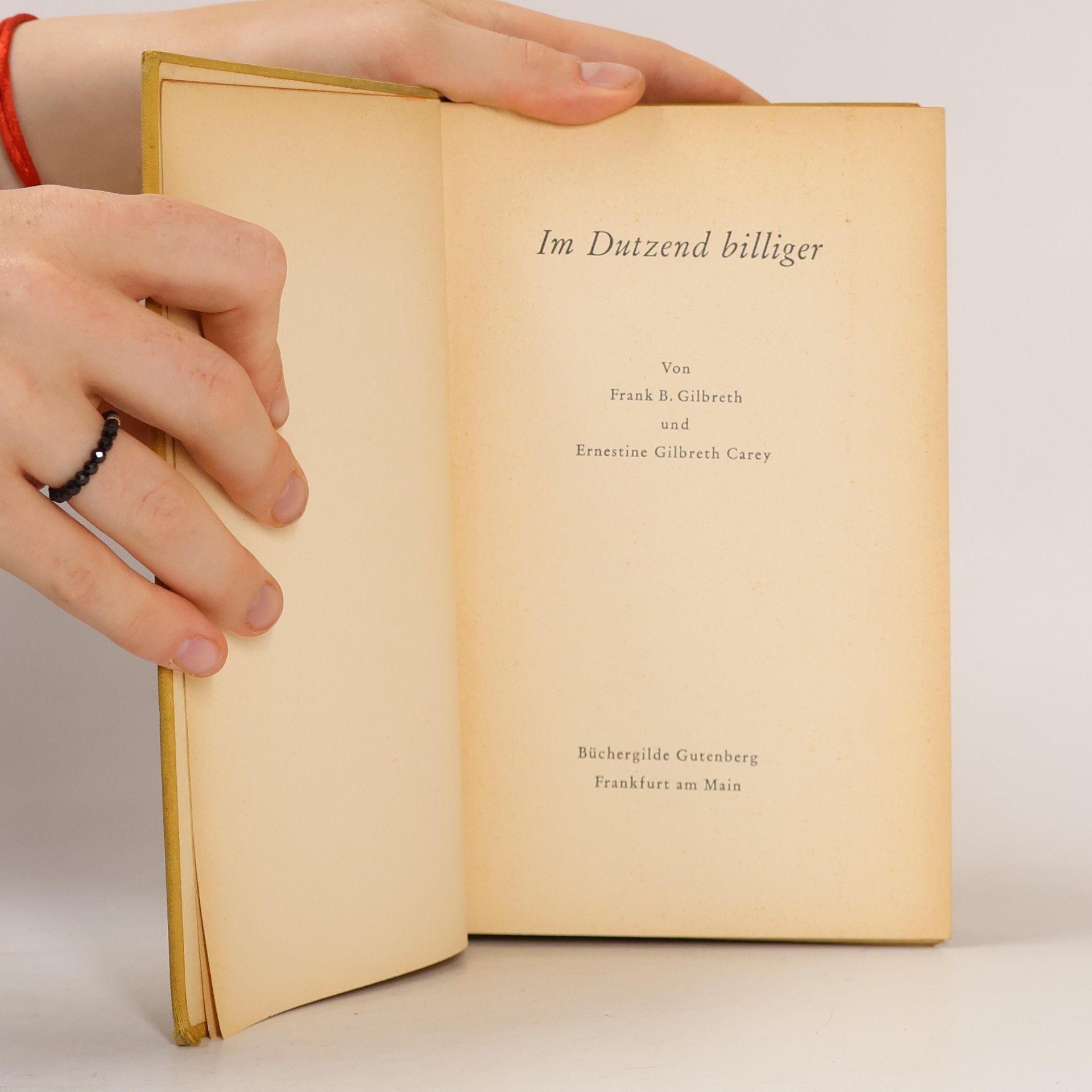 Frank Bunker Gilbreth Jr. Im Dutzend billiger