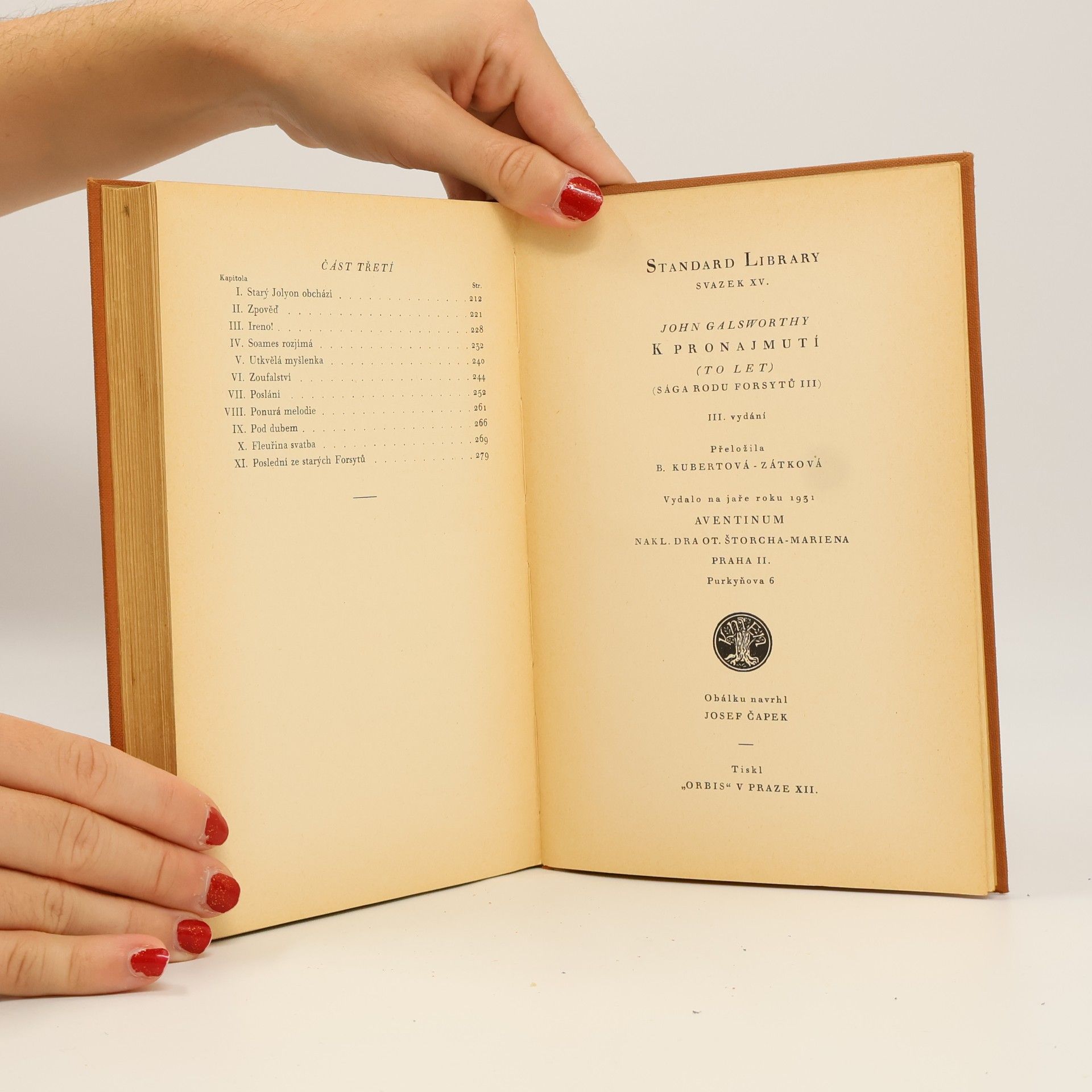 John Galsworthy K pronajmutí