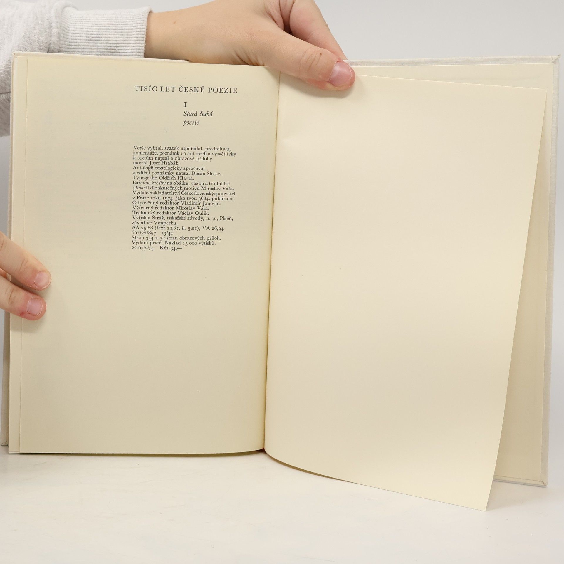 Josef Hrabák Tisíc let české poezie I.