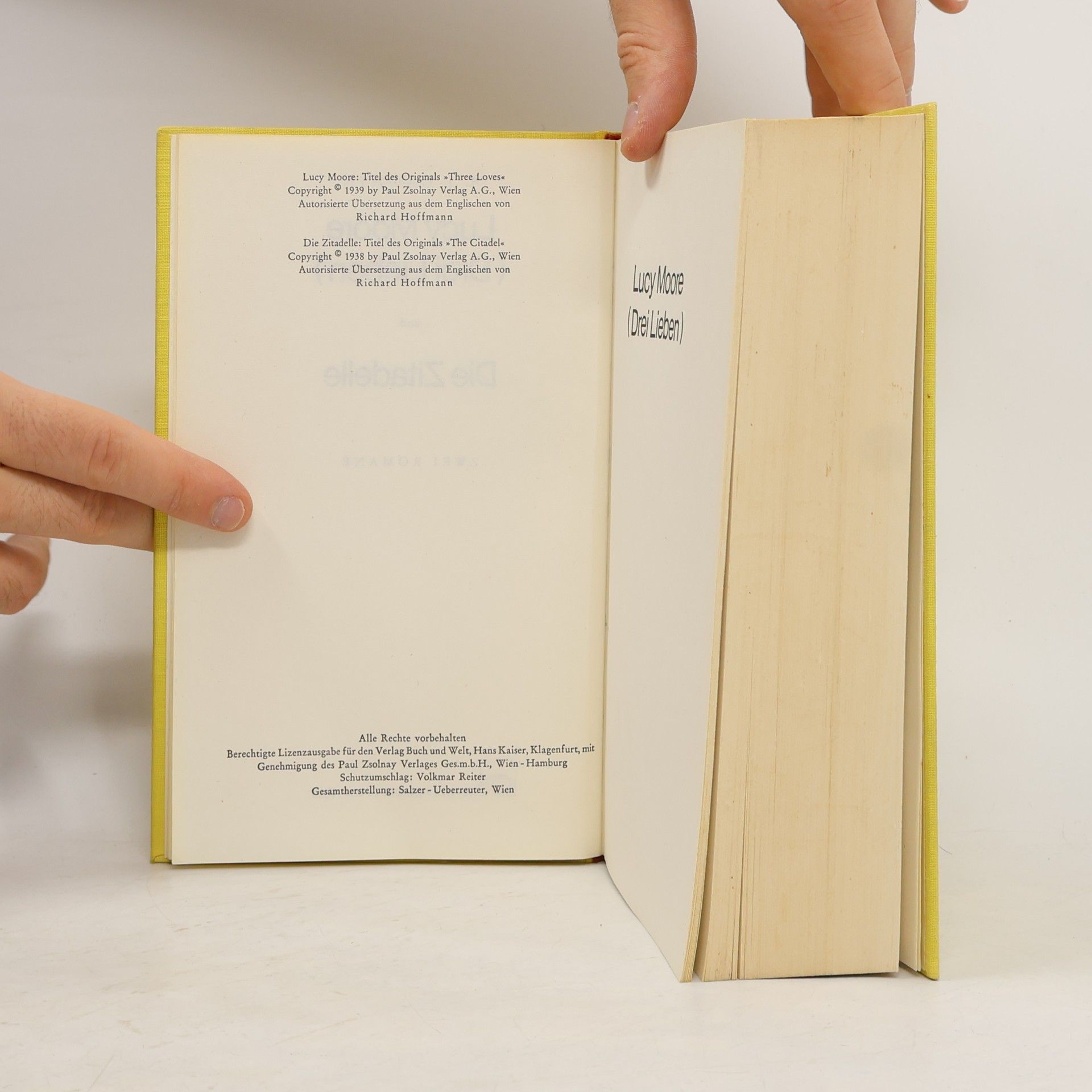 A. J. Cronin Lucy Moore (Drei Lieben) und Die Zitadelle