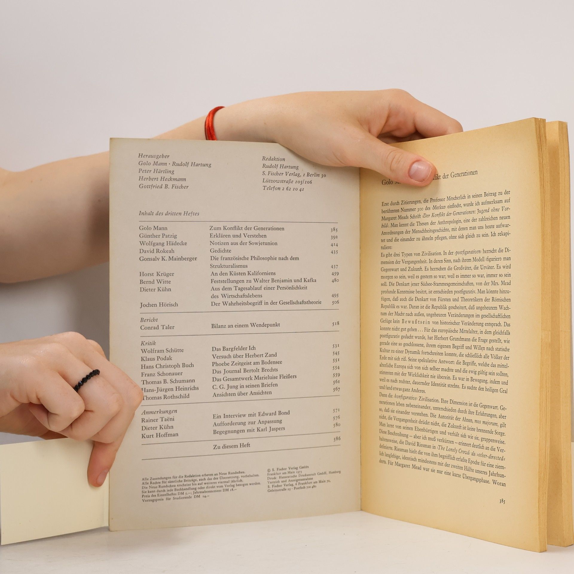 Various authors Neue Rundschau 3/84