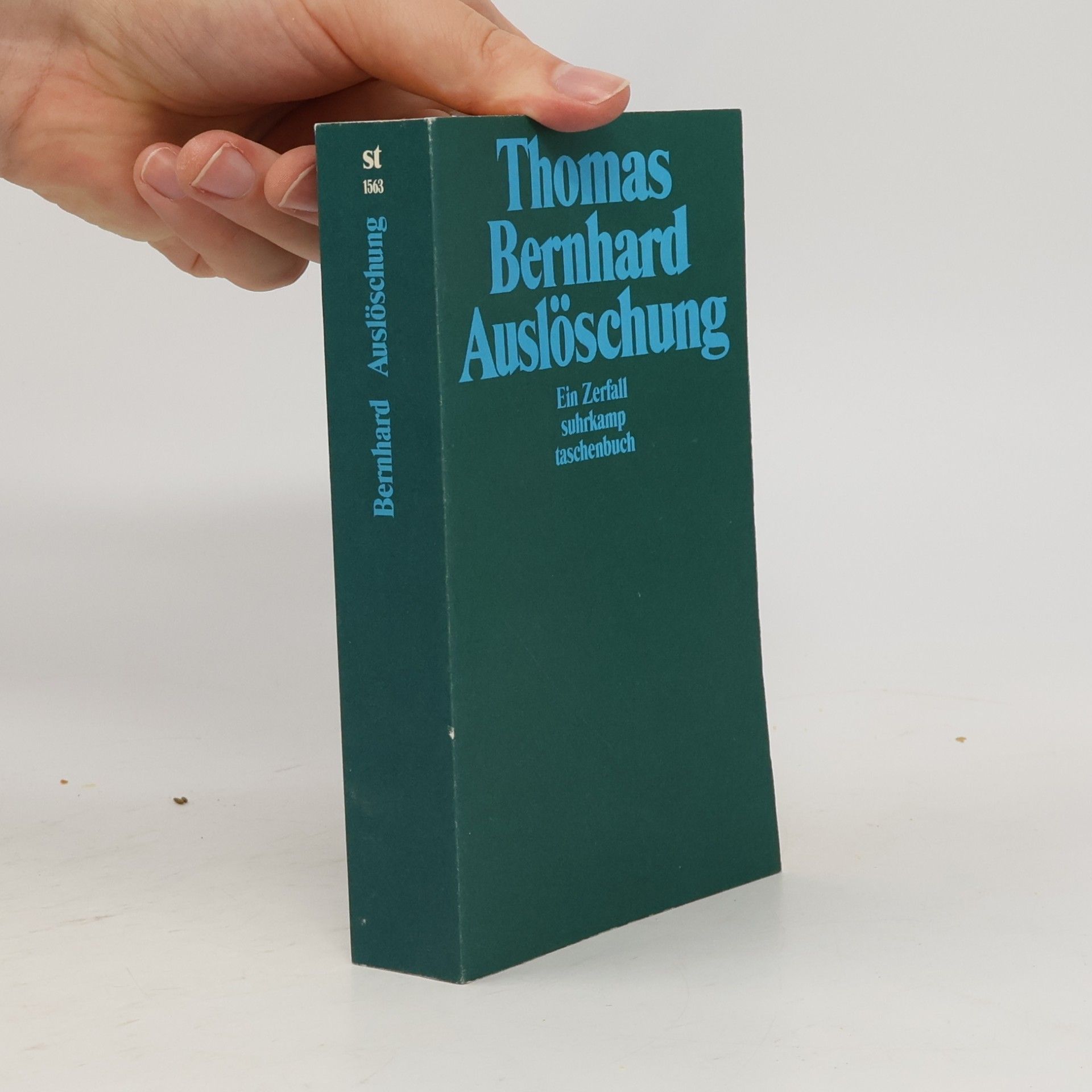 Thomas Bernhard Auslöschung. Ein Zerfall