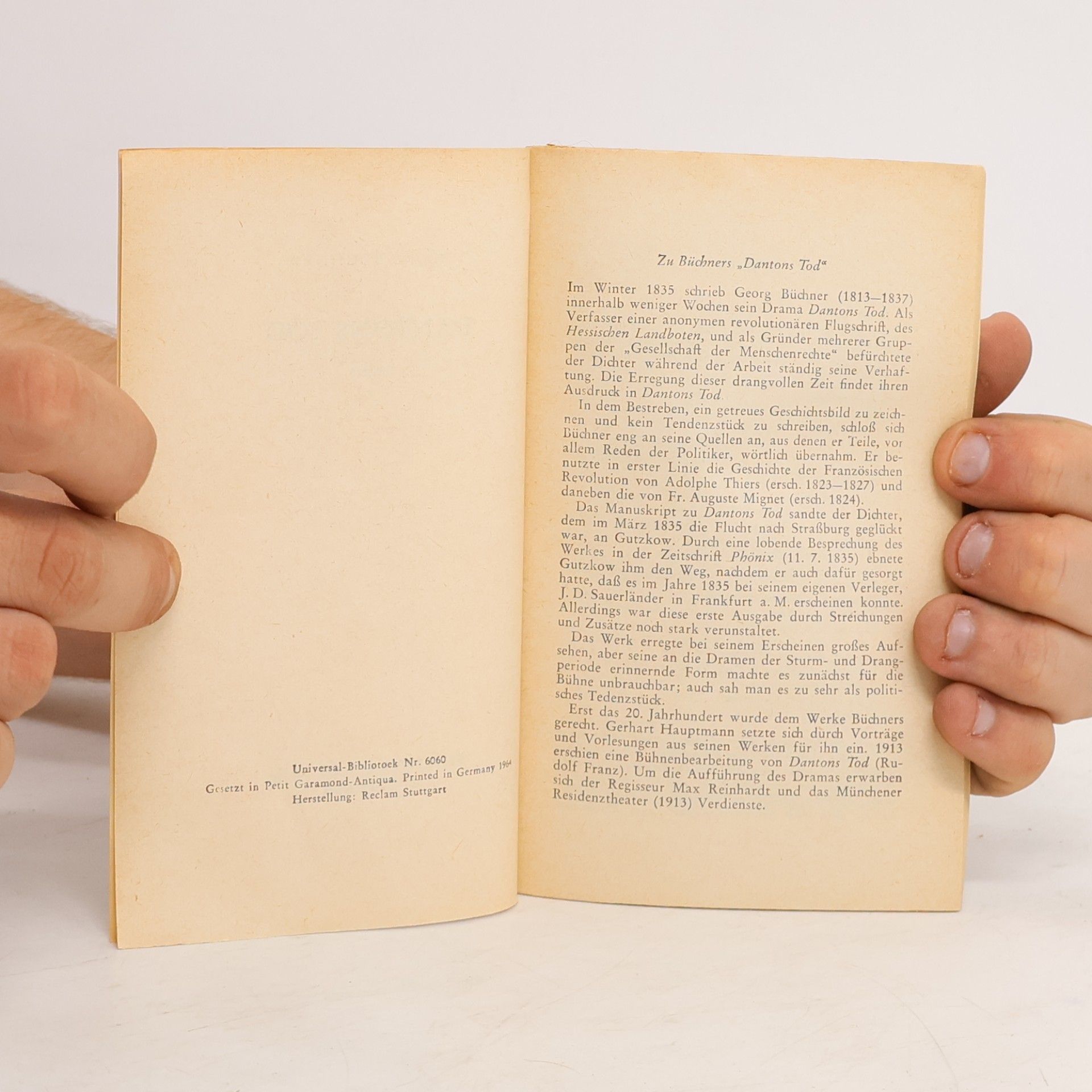 Georg Büchner Dantons Tod