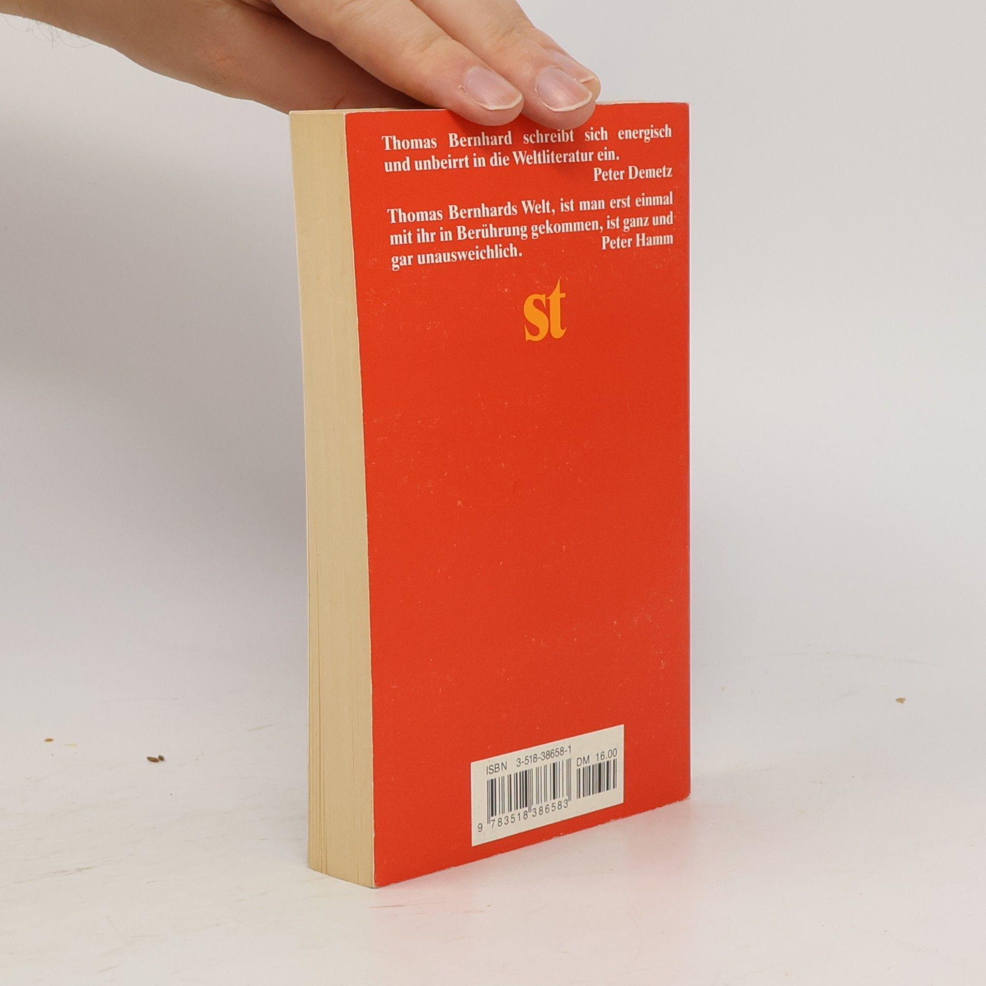 Thomas Bernhard Ein Lesebuch