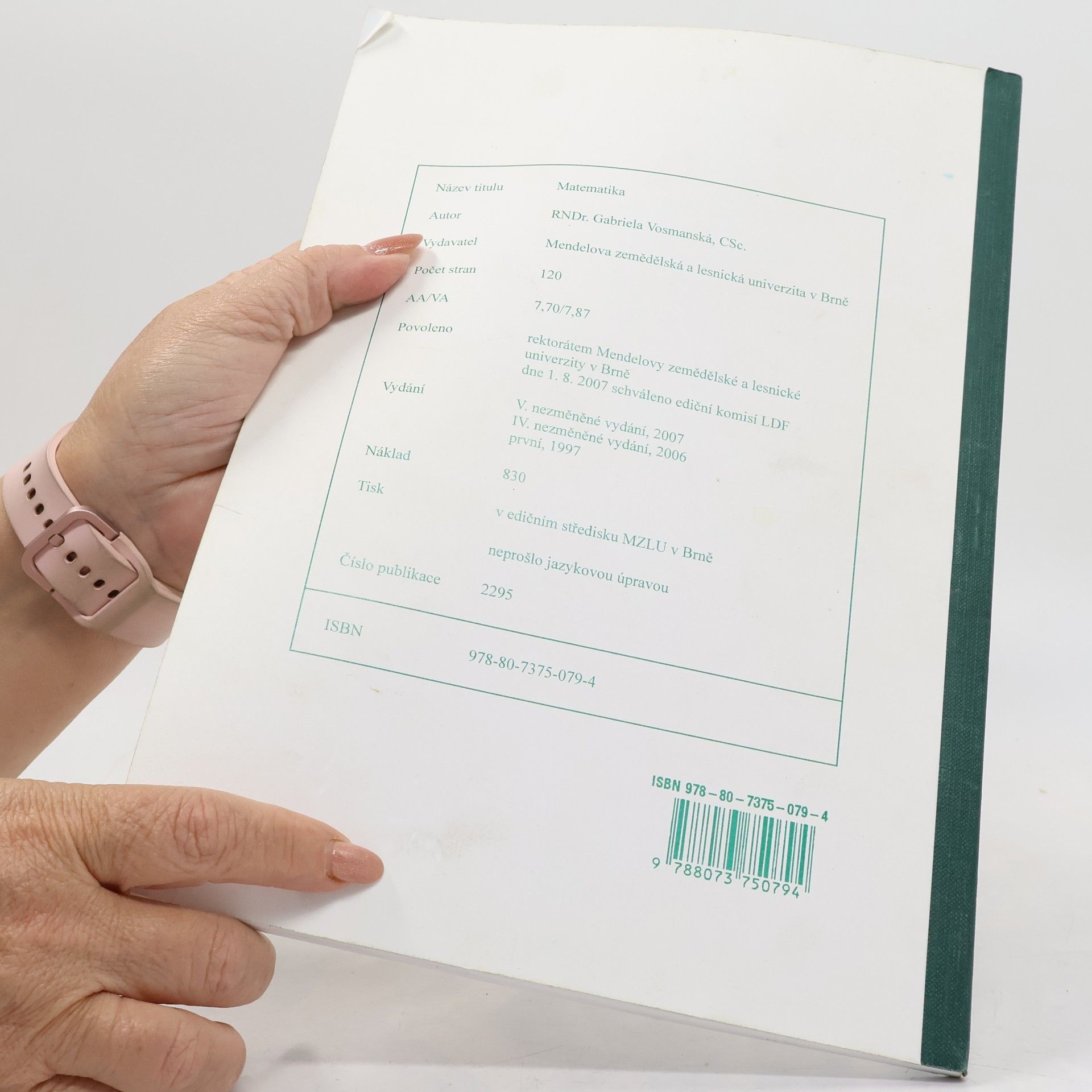 Gabriela Vosmanská Matematika