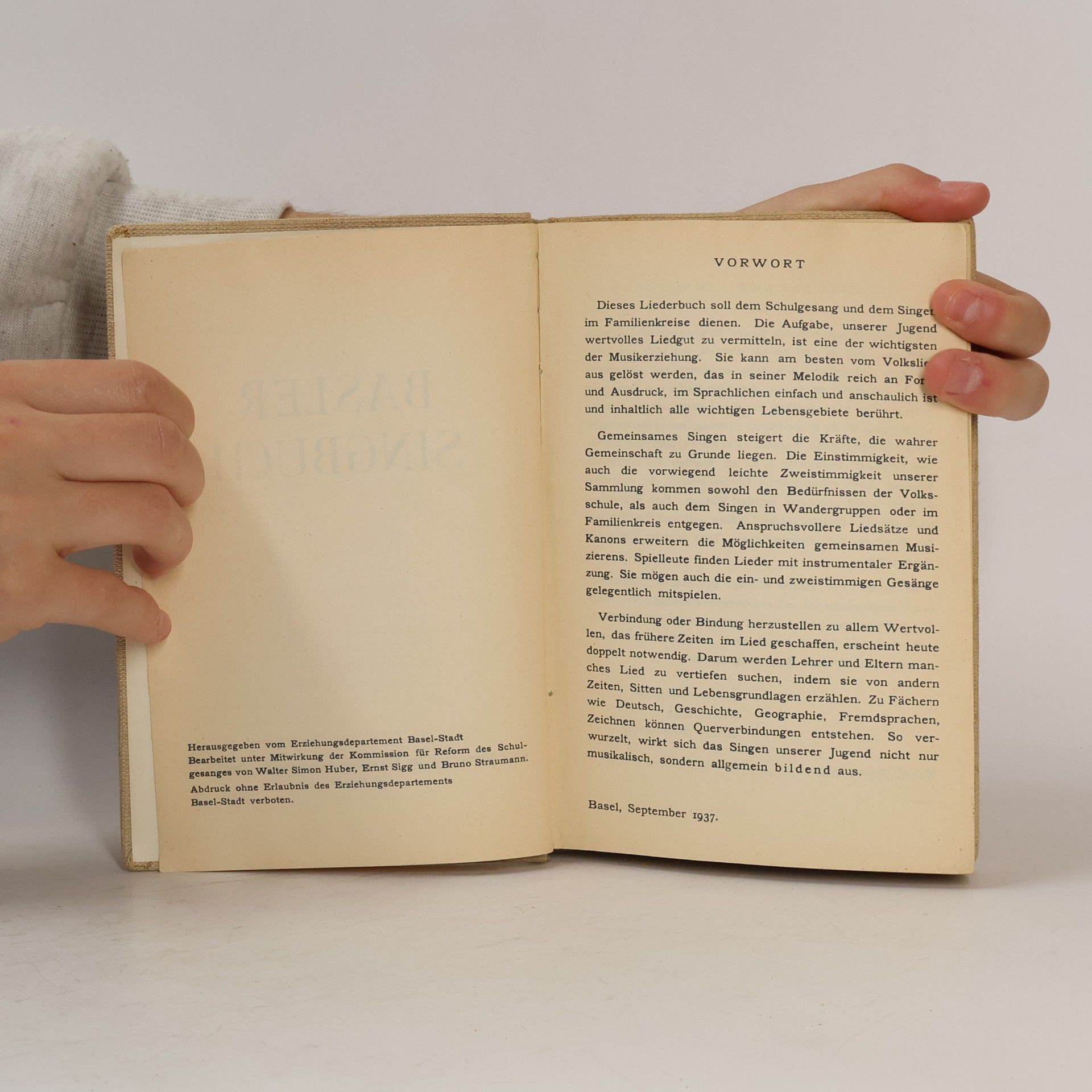 Various authors Basler Singbuch