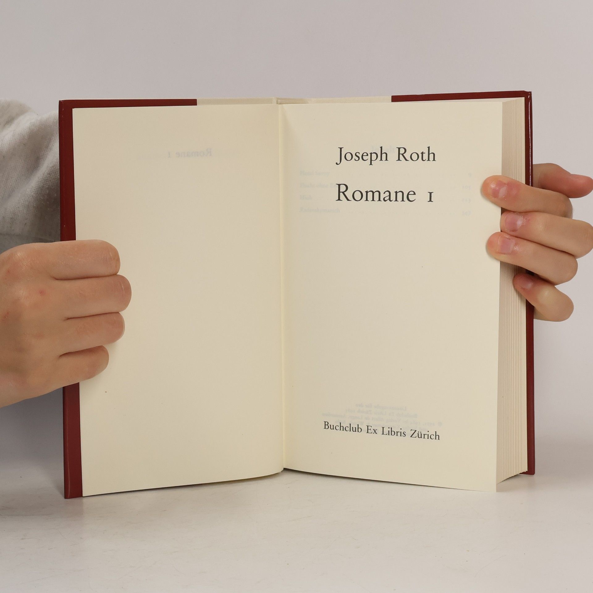 Joseph Roth Romane I
