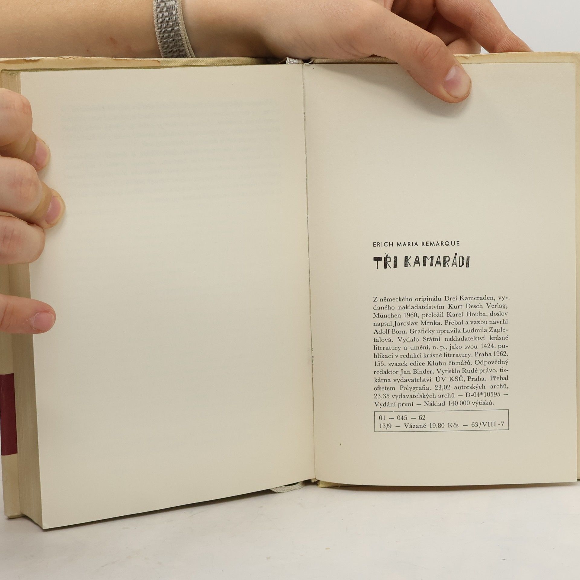 Erich Maria Remarque Tři kamarádi