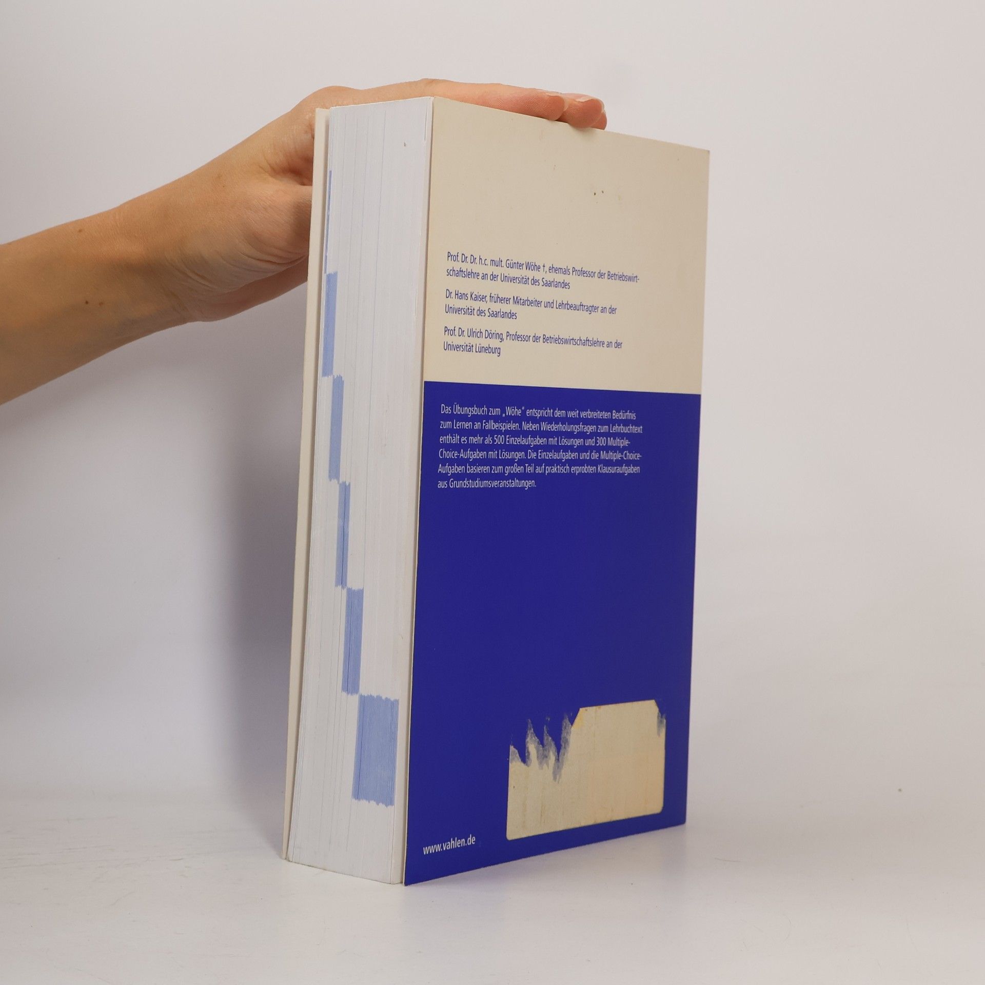 Günter Wöhe Übungsbuch zur Einführung in die allgemeine Betriebswirtschaftslehre