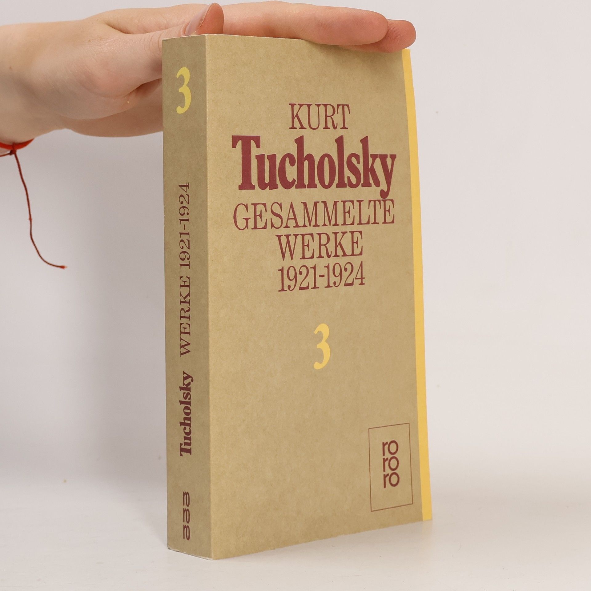 Kurt Tucholsky Gesamelte Werke 3. 1921-1924