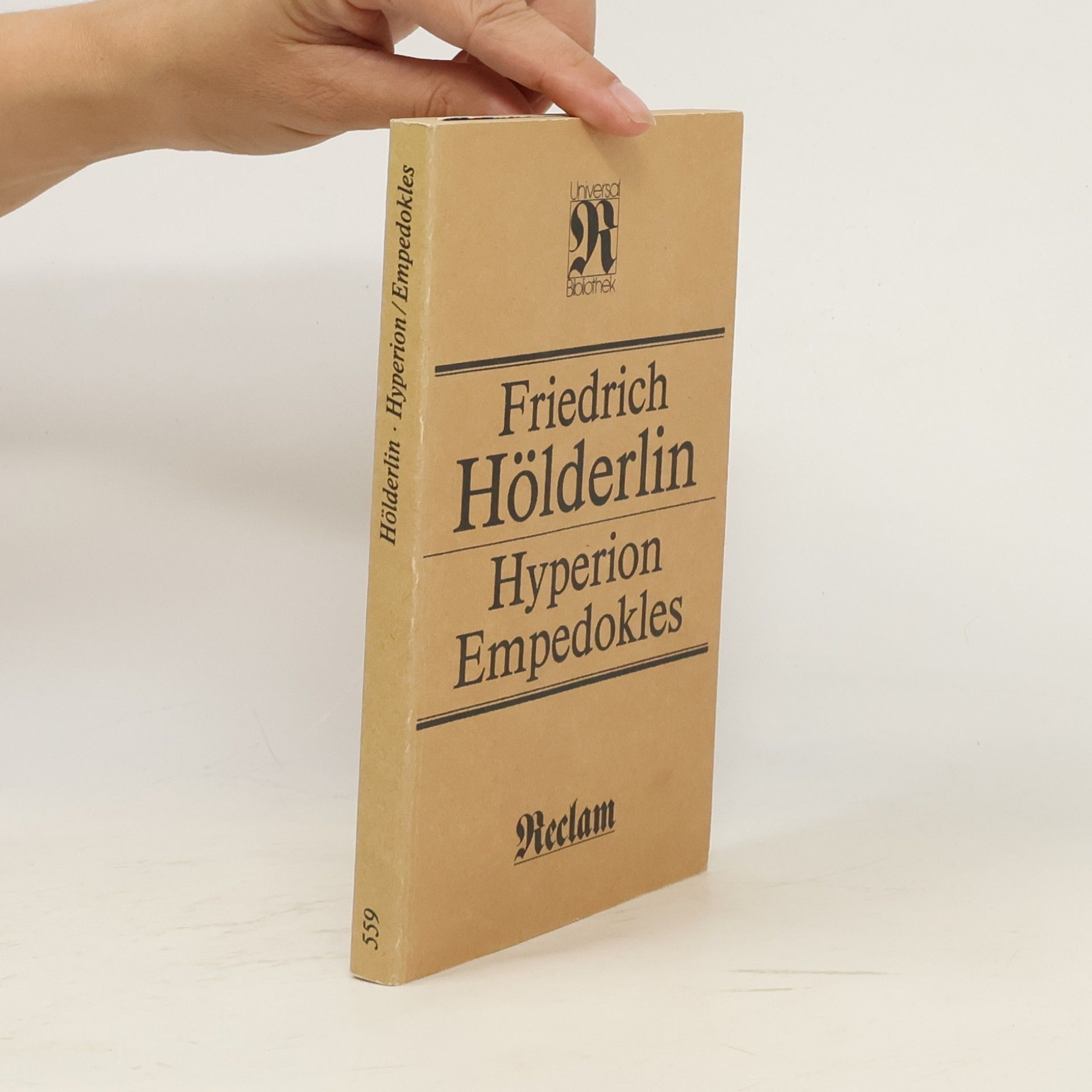 Friedrich Hölderlin hyperion Empedokles