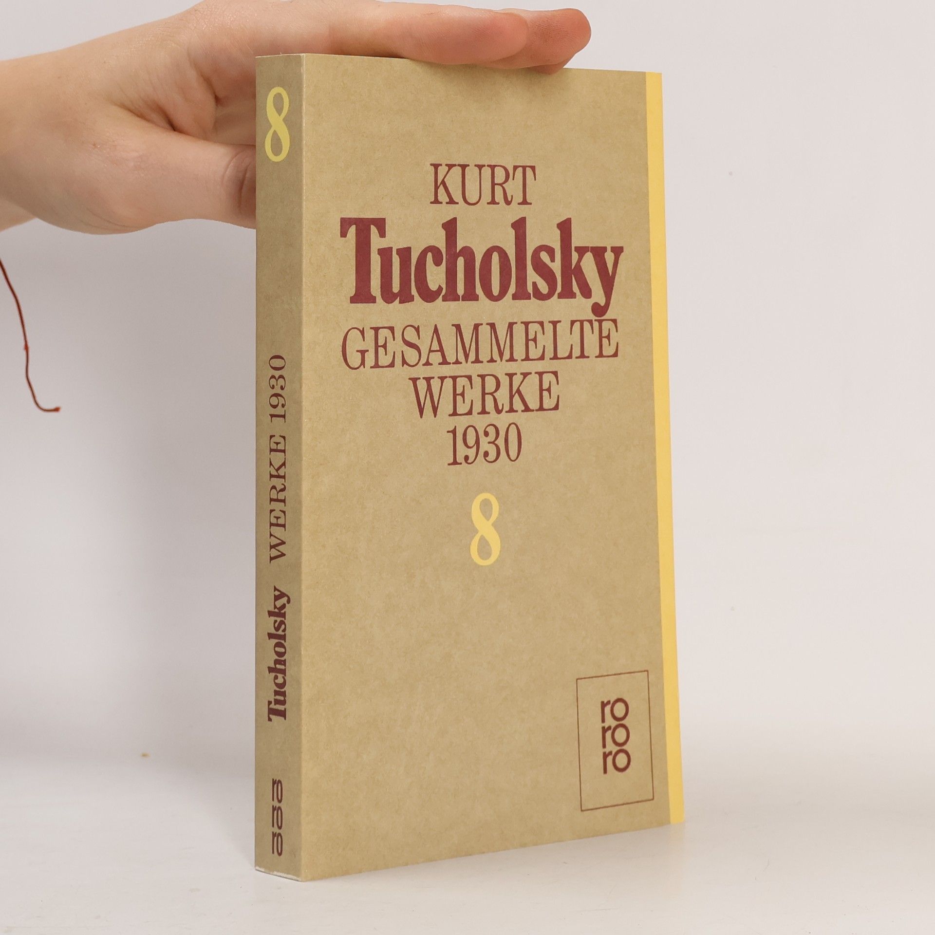 Kurt Tucholsky Gesammelte Werke 193. Band 8
