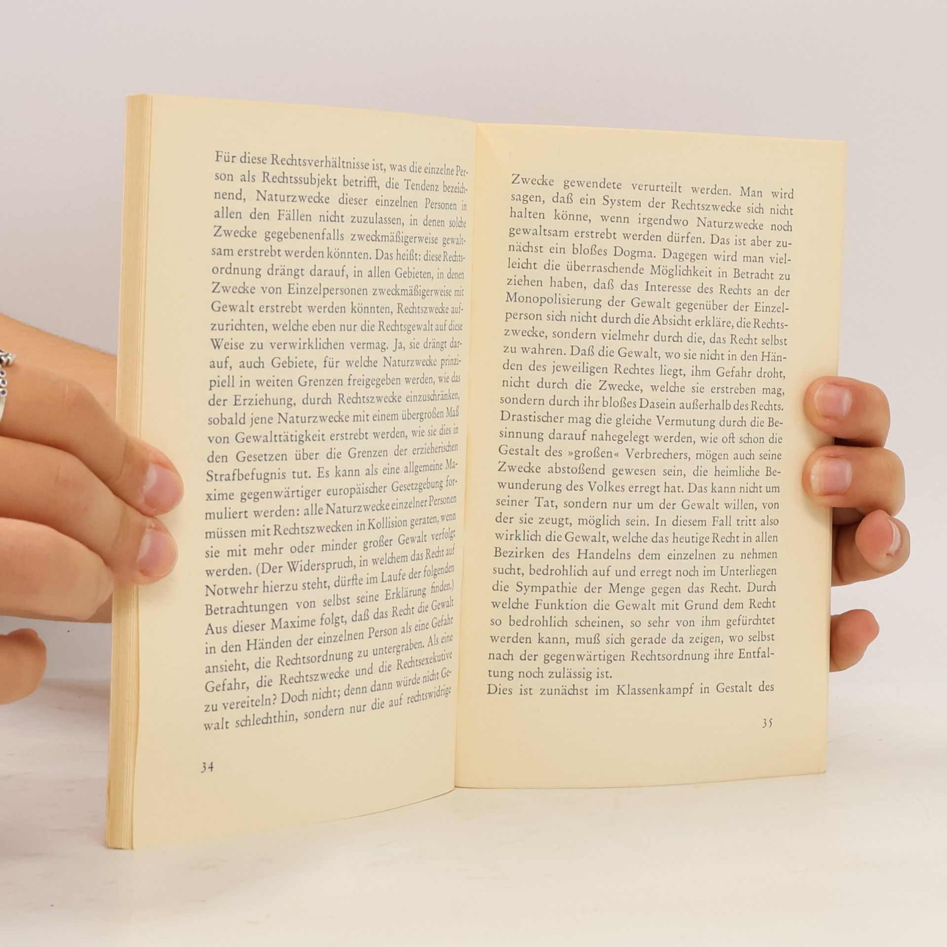 Walter Benjamin Zur Kritik der Gewalt und andere Aufsätze