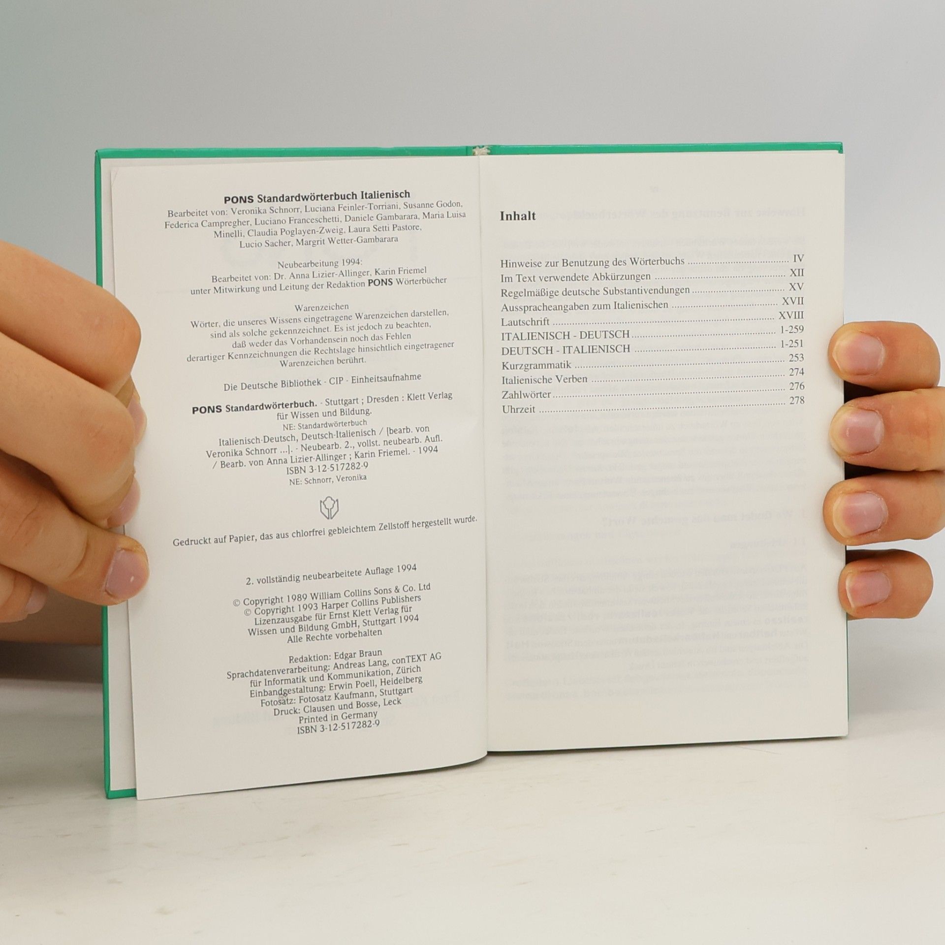 Autorenkollektiv PONS Standardwörterbuch Italienisch - Deutsch, Deutsch - Italienisch