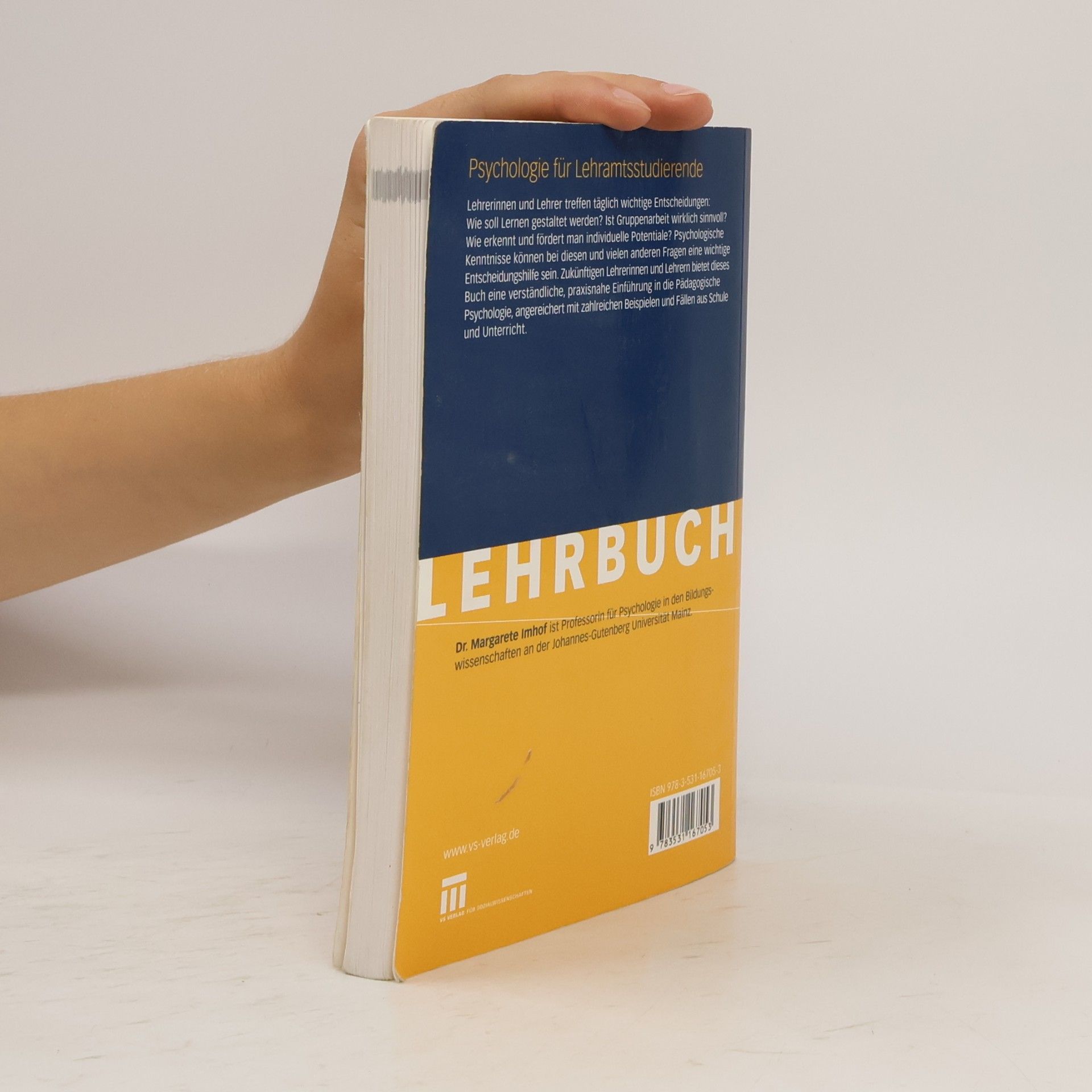 Margarete Imhof Psychologie für Lehramtsstudierende