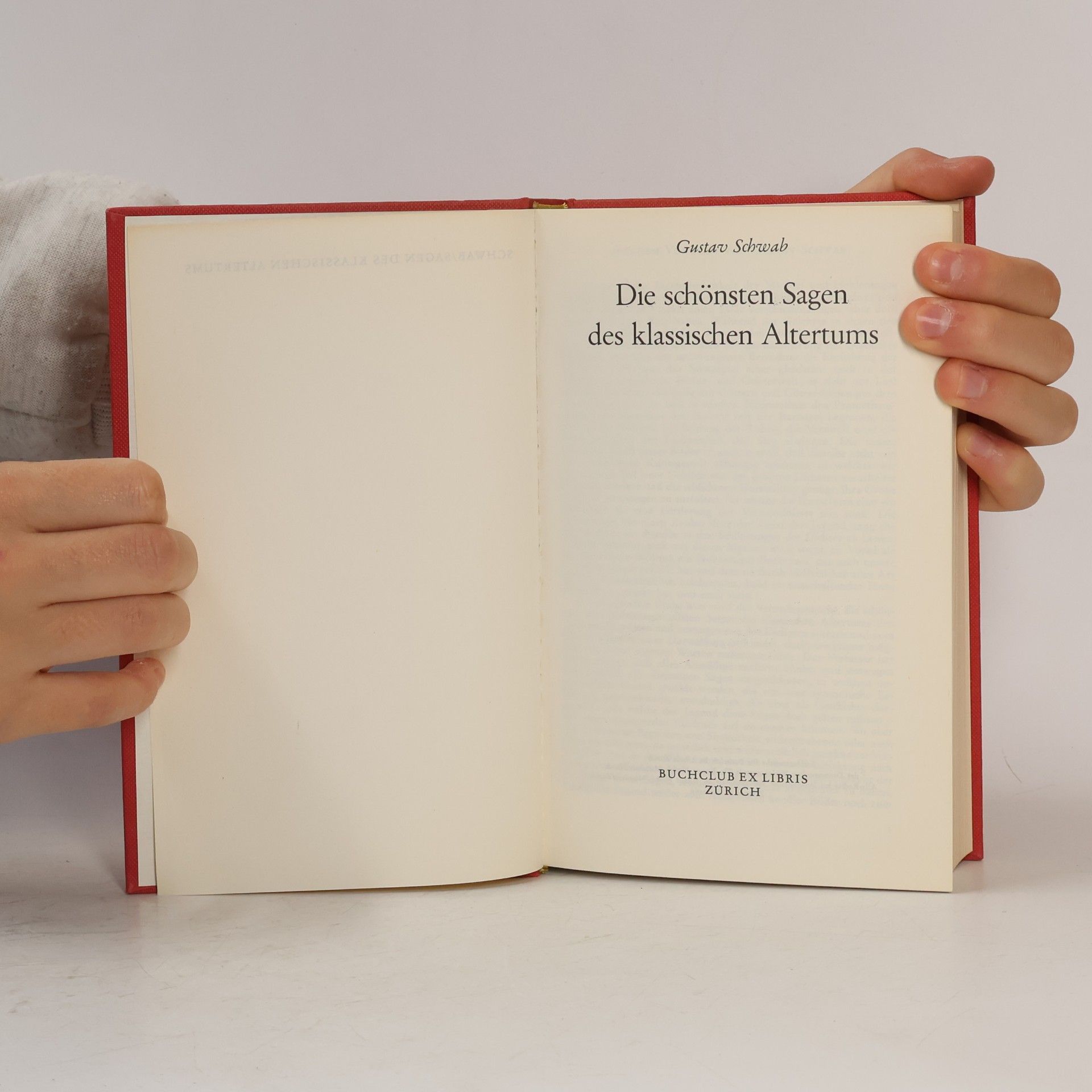 Gustav Schwab Die schönsten Sagen des klassischen Altertums