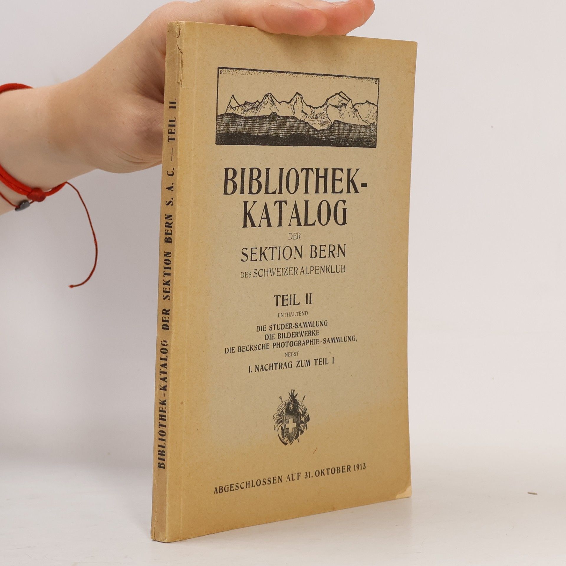 kolektiv Bibliothek-Katalog der Sektion Bern des Schweizer Alpenclub II