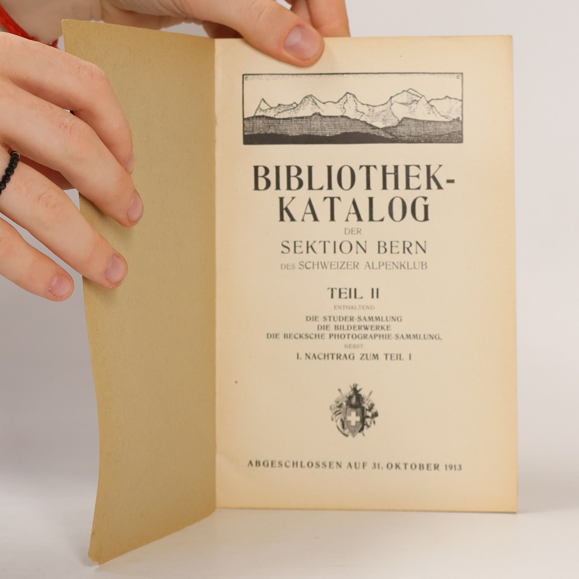 kolektiv Bibliothek-Katalog der Sektion Bern des Schweizer Alpenclub II