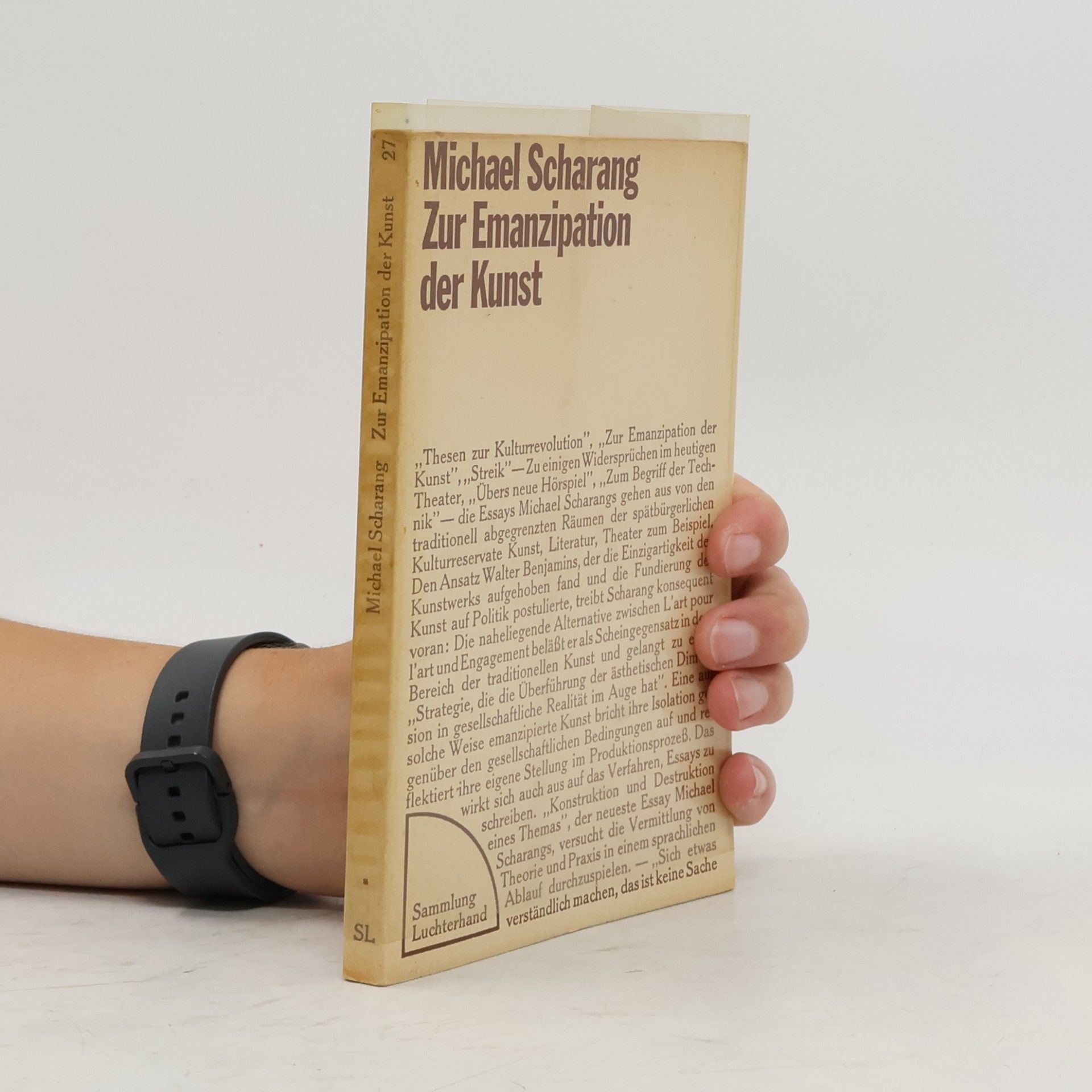 Michael Scharang Zur Emanzipation der Kunst