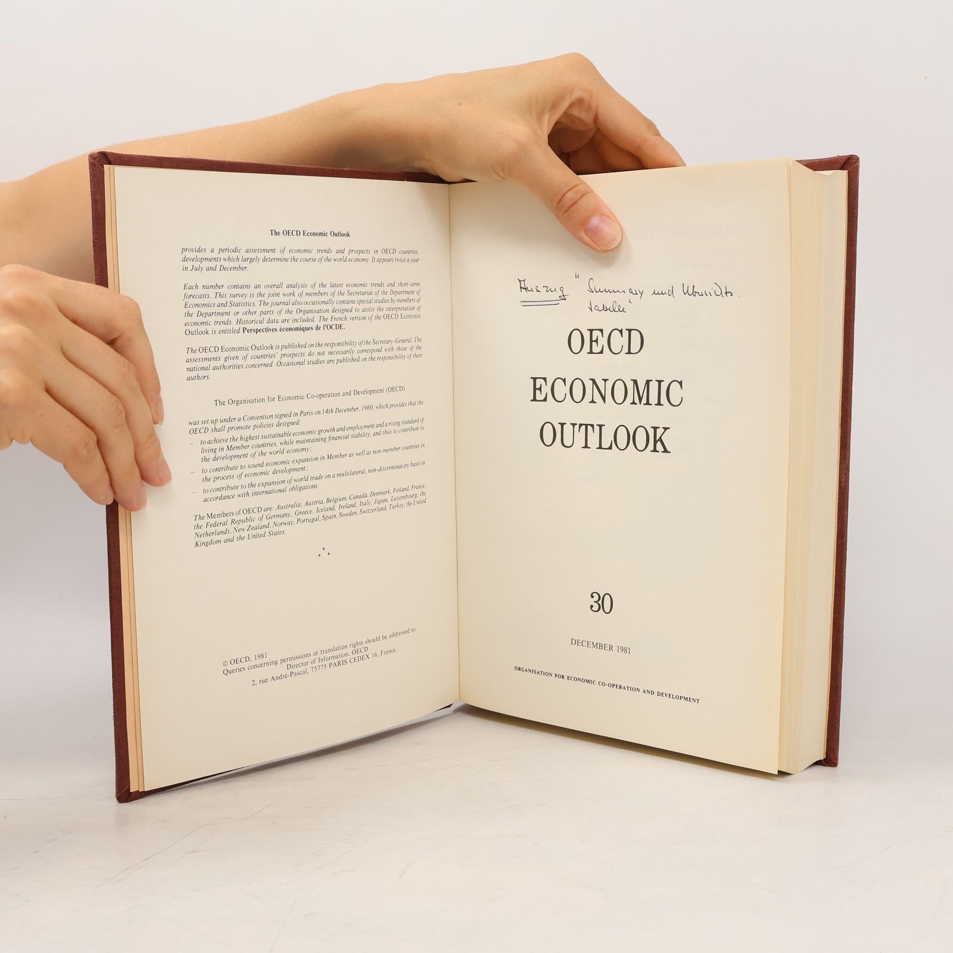 Auteurscollectief OECD Economic Outlook 1981-1983