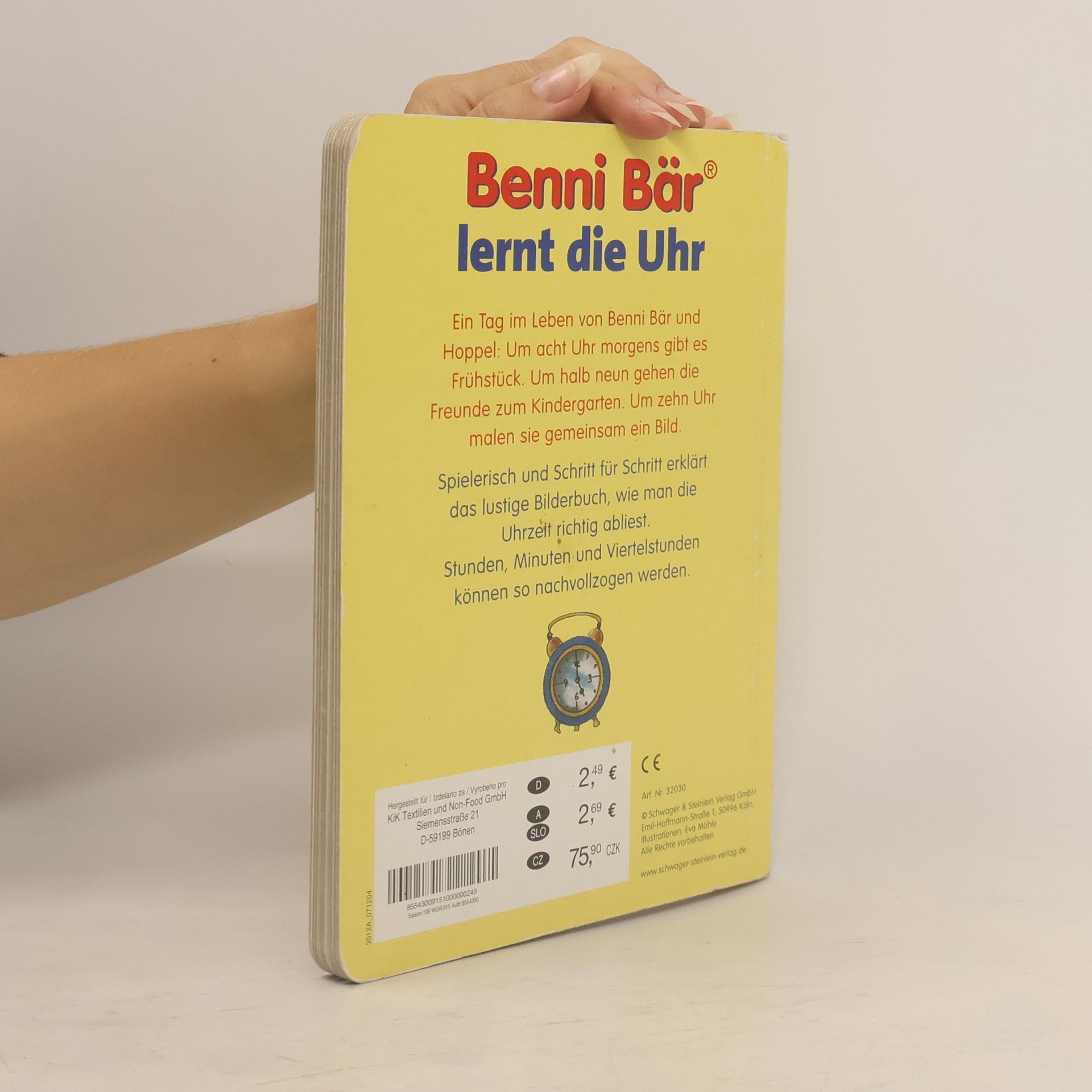 Eva Möhle Benni Bär lernt die Uhr