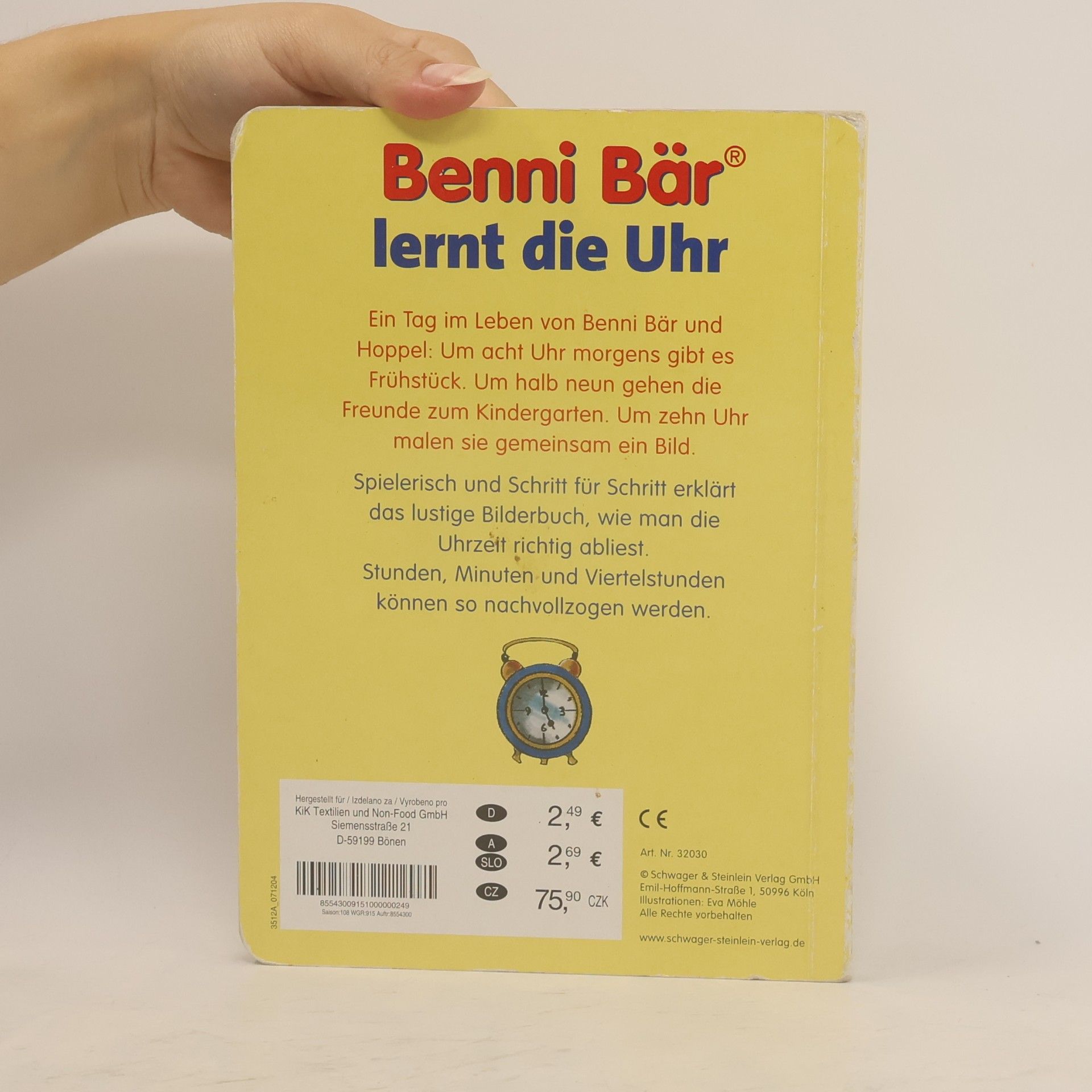 Eva Möhle Benni Bär lernt die Uhr