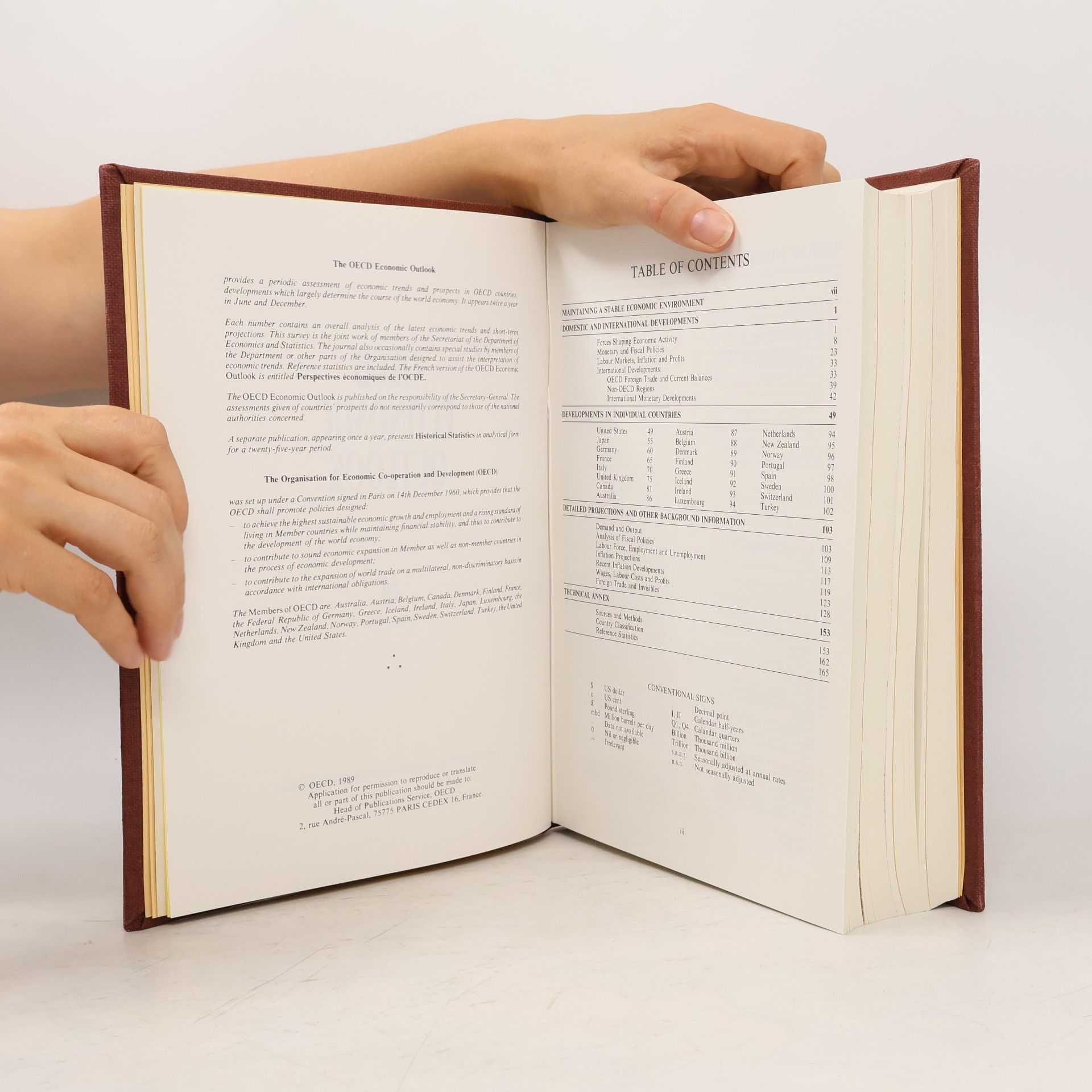 Autores varios OECD Economic Outlook 1989-1991. N. 46-49