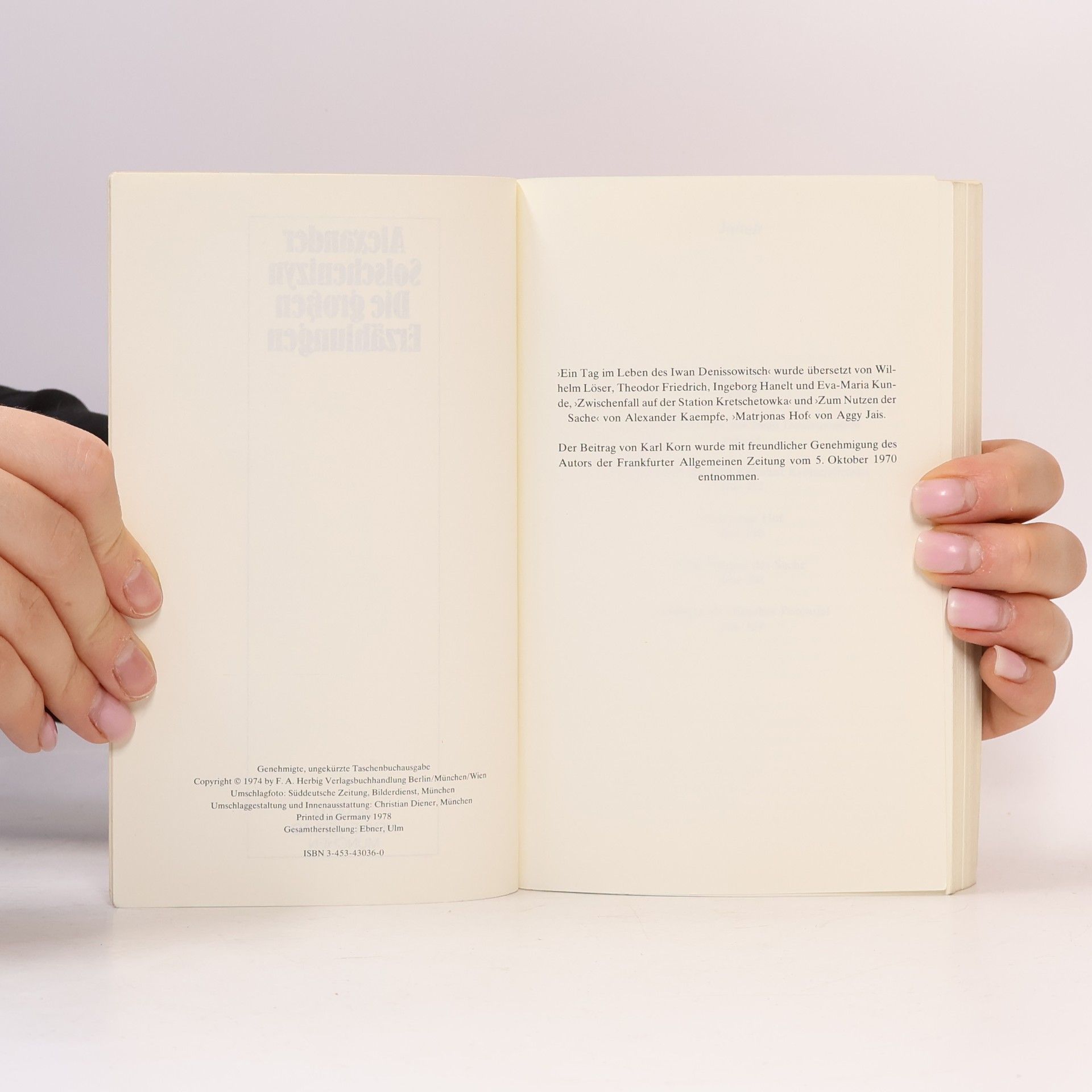 Aleksandr Solzhenitsyn Die großen Erzählungen