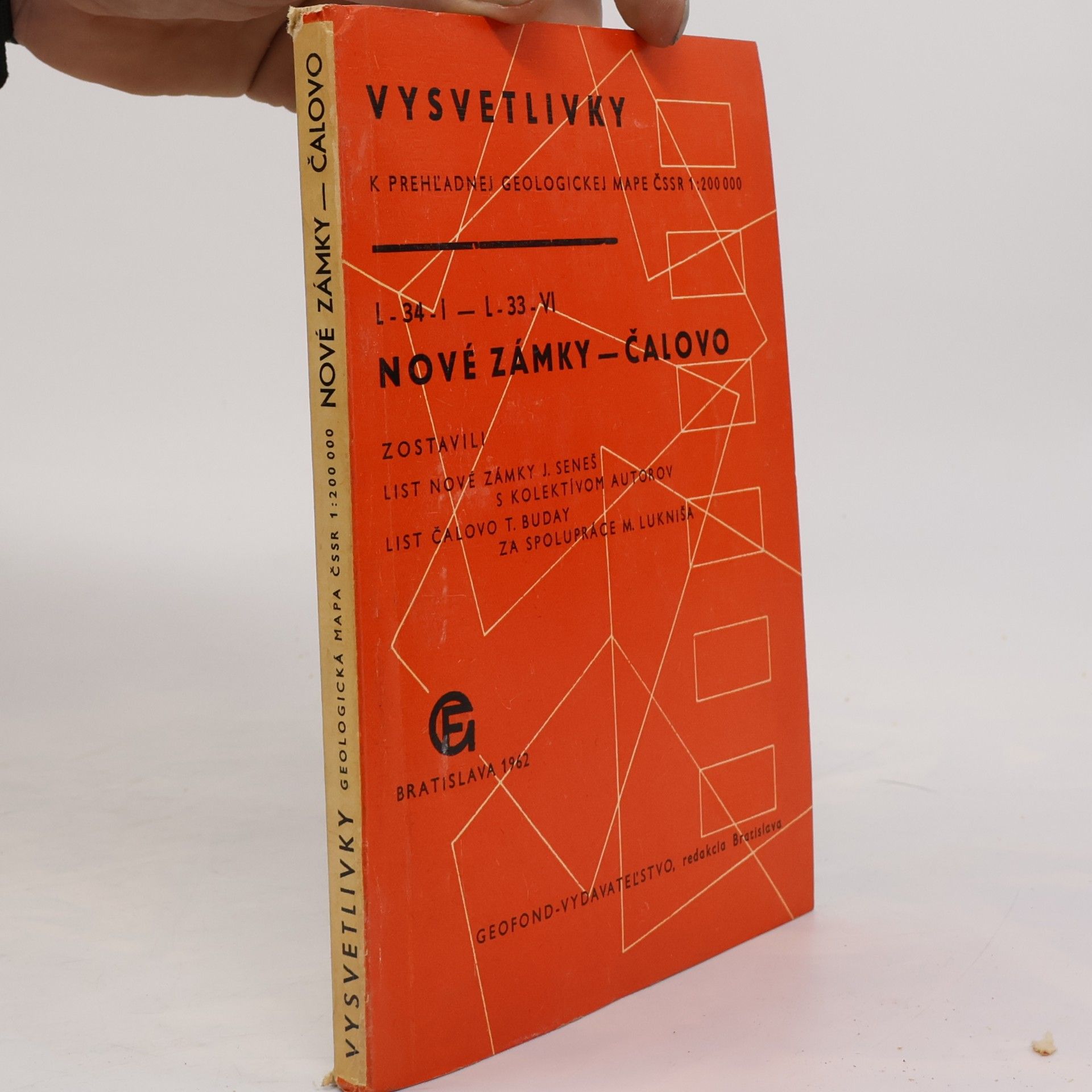 Autorenkollektiv Vysvetlivky k prehľadnej geologickej mape ČSSR L-34-I- Nové zámky