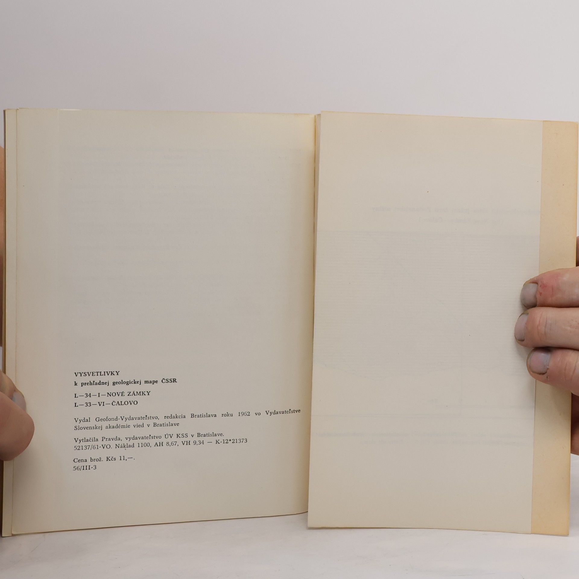 Autorenkollektiv Vysvetlivky k prehľadnej geologickej mape ČSSR L-34-I- Nové zámky