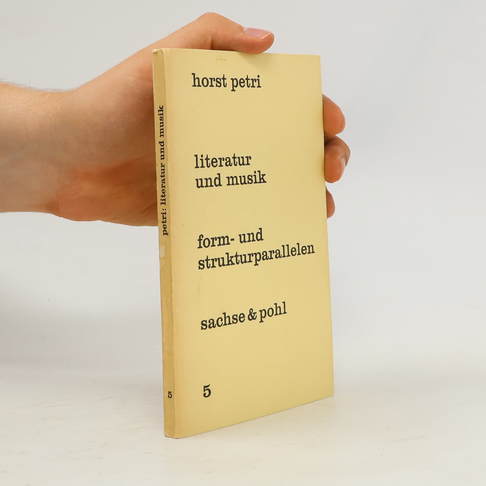 Horst Petri Literatur und Musik