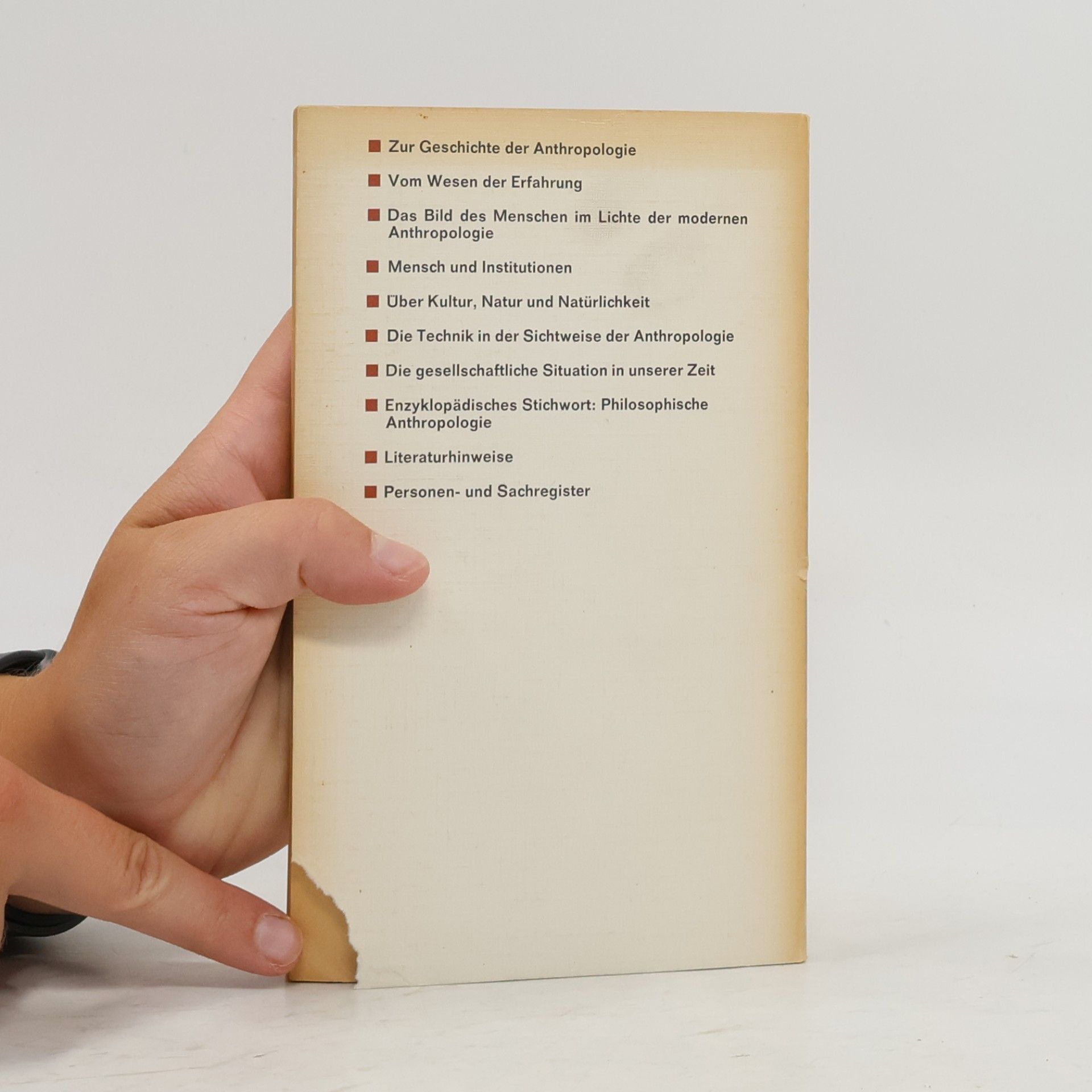 Arnold Gehlen Anthropologische Forschung
