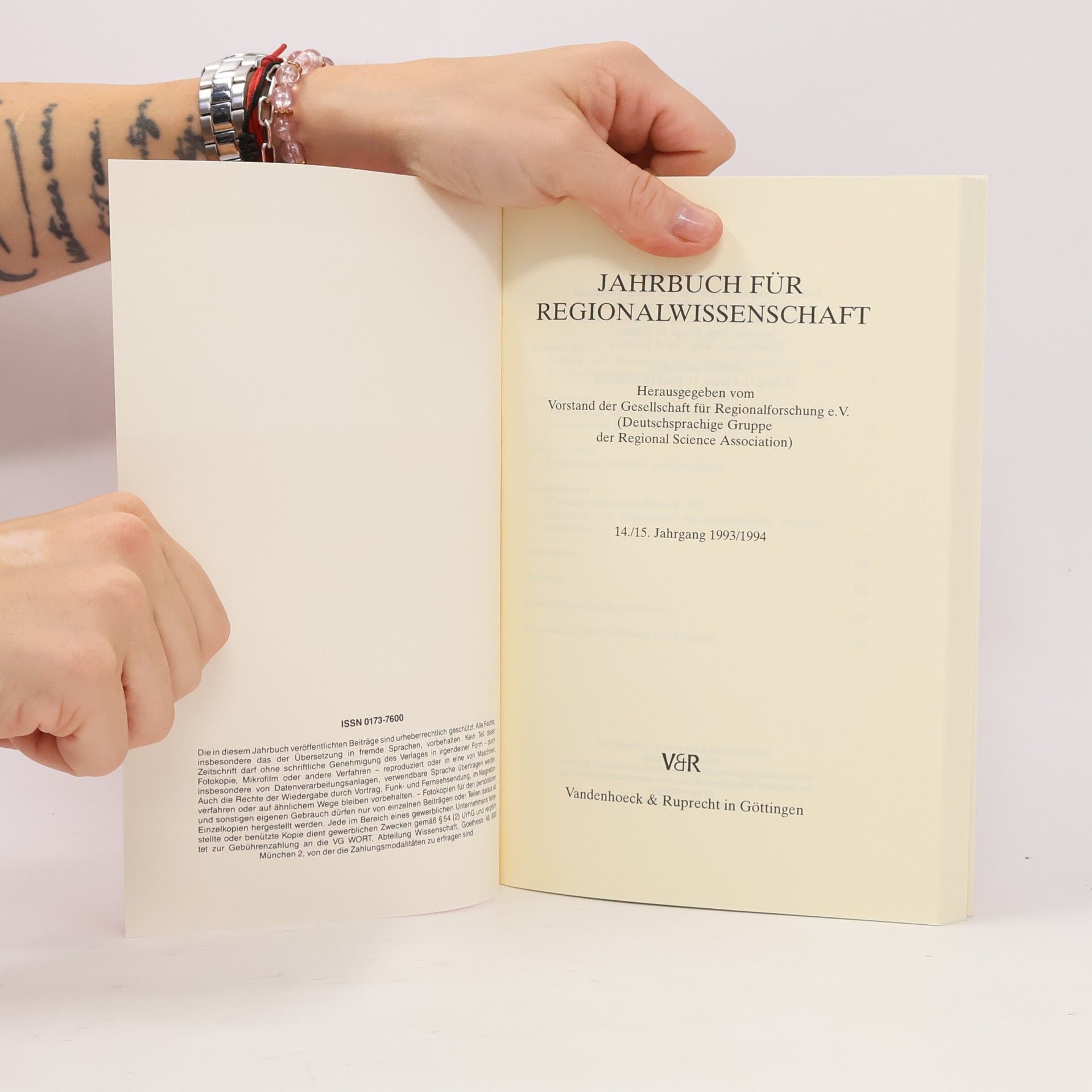 Autorenkollektiv Jahrbuch für Regionalwissenschaft