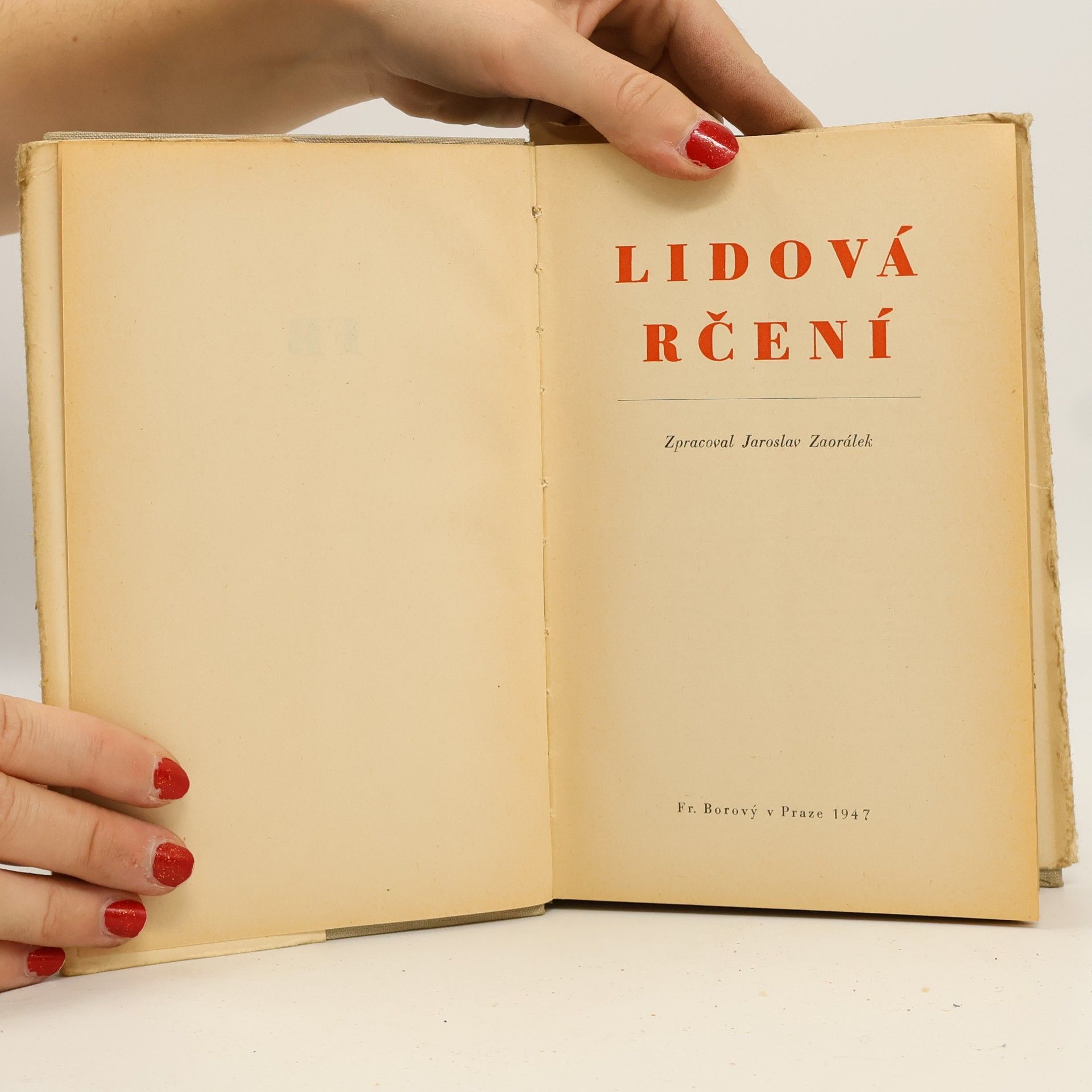 Jaroslav Zaorálek Lidová rčení