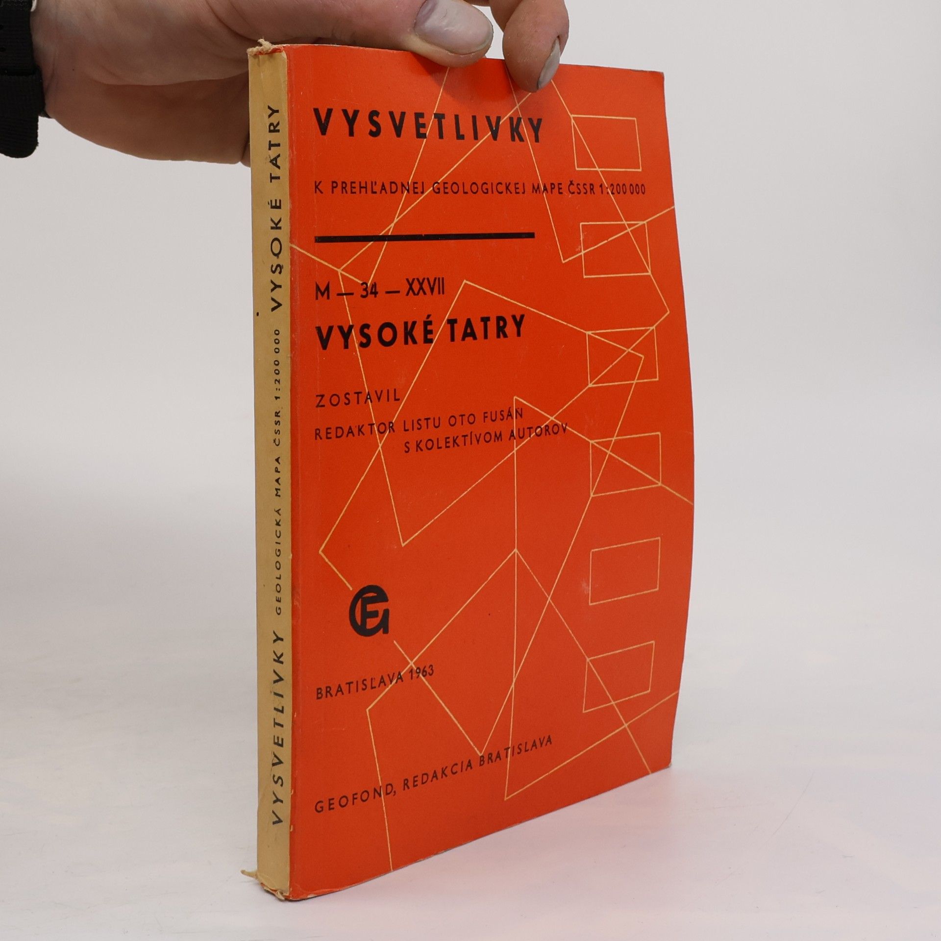 Kolektív autorov Vysvetlivky k prehľadnej geologickej mape ČSSR 1 : 200 000. Vysoké Tatry